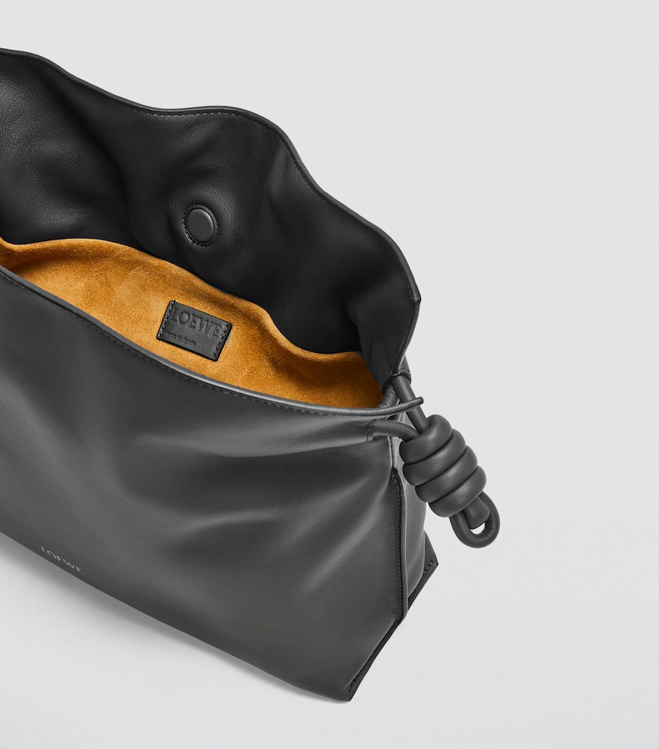 Leather Flamenco Purse BLACK Image 6