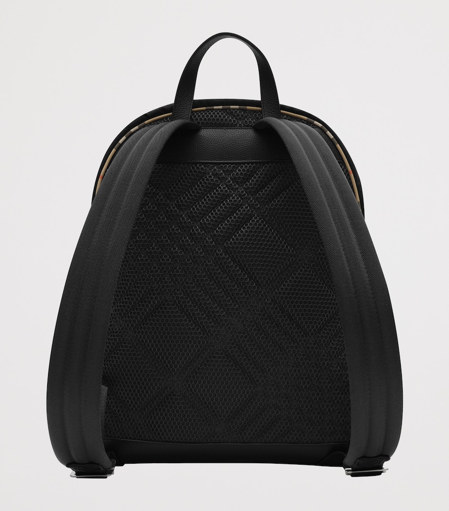 Burberry Check-Trim Backpack Black Image 4