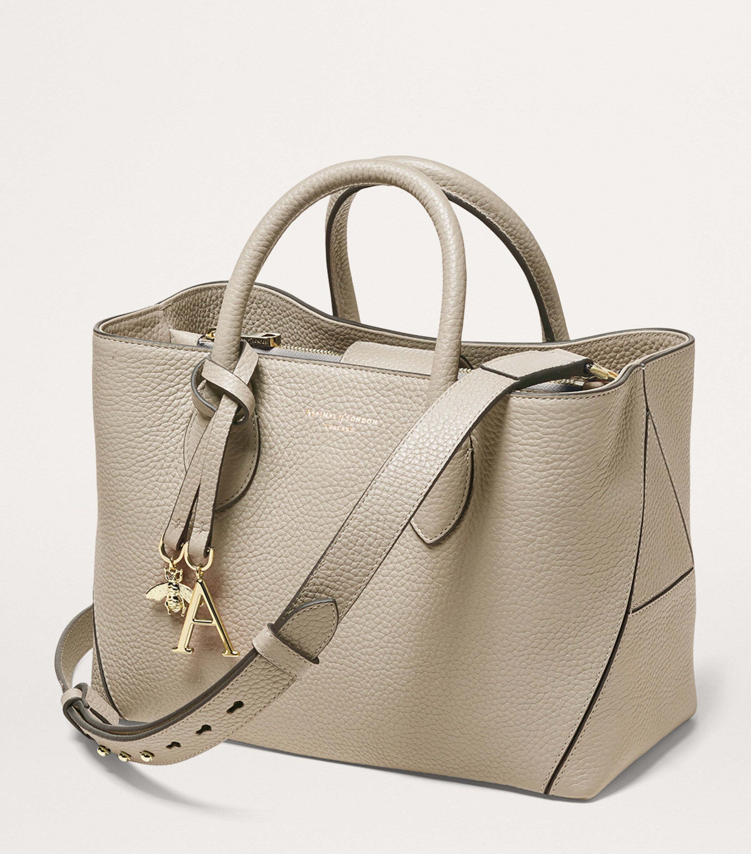Aspinal Of London Grey Medium London Tote Bag | Harrods UK