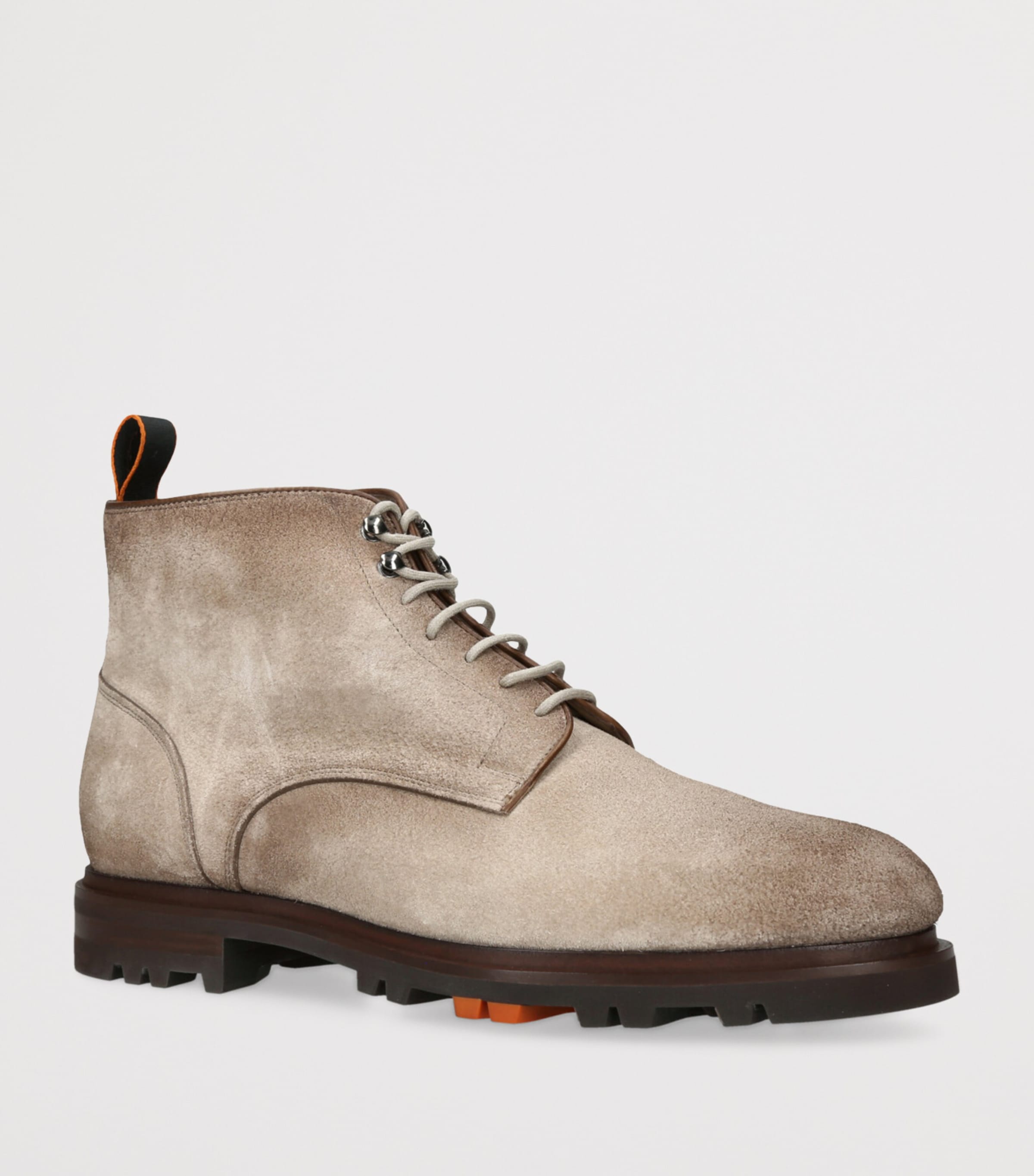 Suede Lace-Up Colin Boots BEIGE Image 3