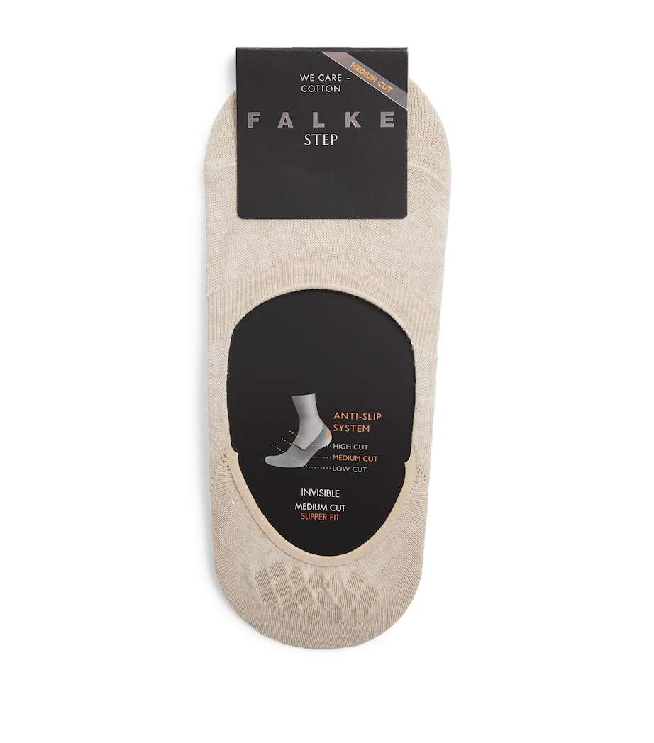 Falke Mens Step Medium-Cut Invisible Socks Sand Mel Image 1