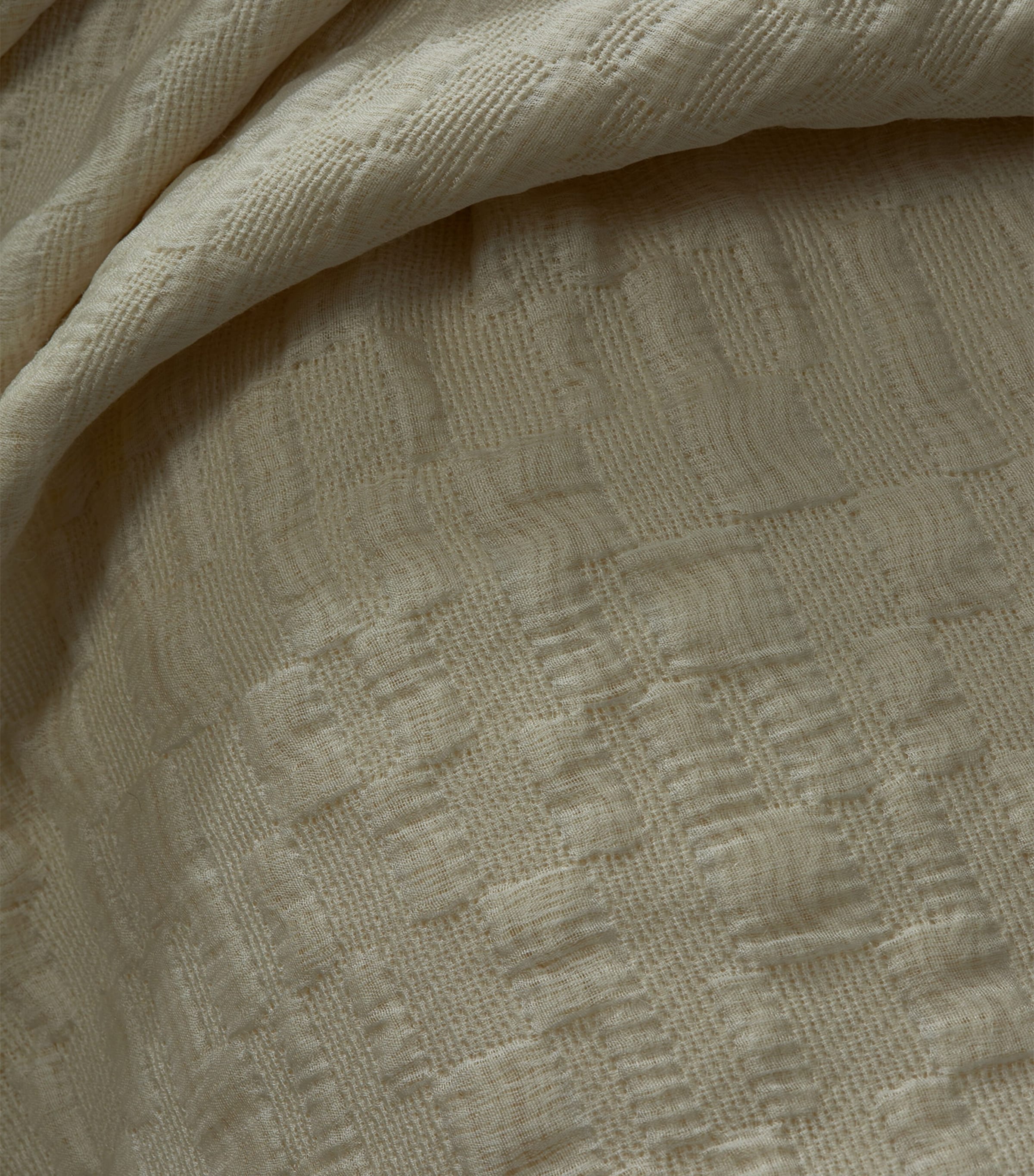 Society Limonta Alpaca-Wool-Silk Layal Blanket (240cm x 260cm) Bianco Image 2