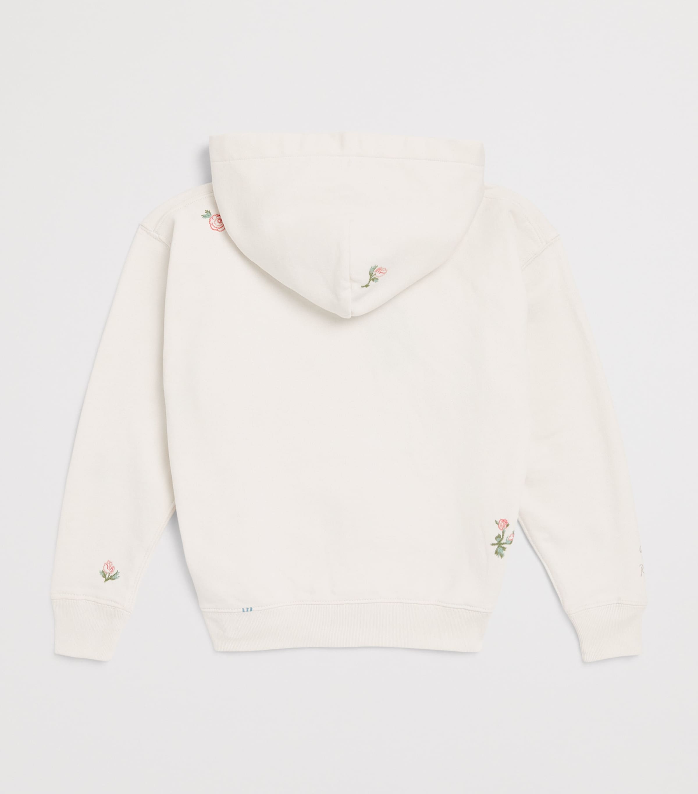 Ralph Lauren Kids Cotton Embroidered Hoodie (2-6 Years) Deckwash White Image 2