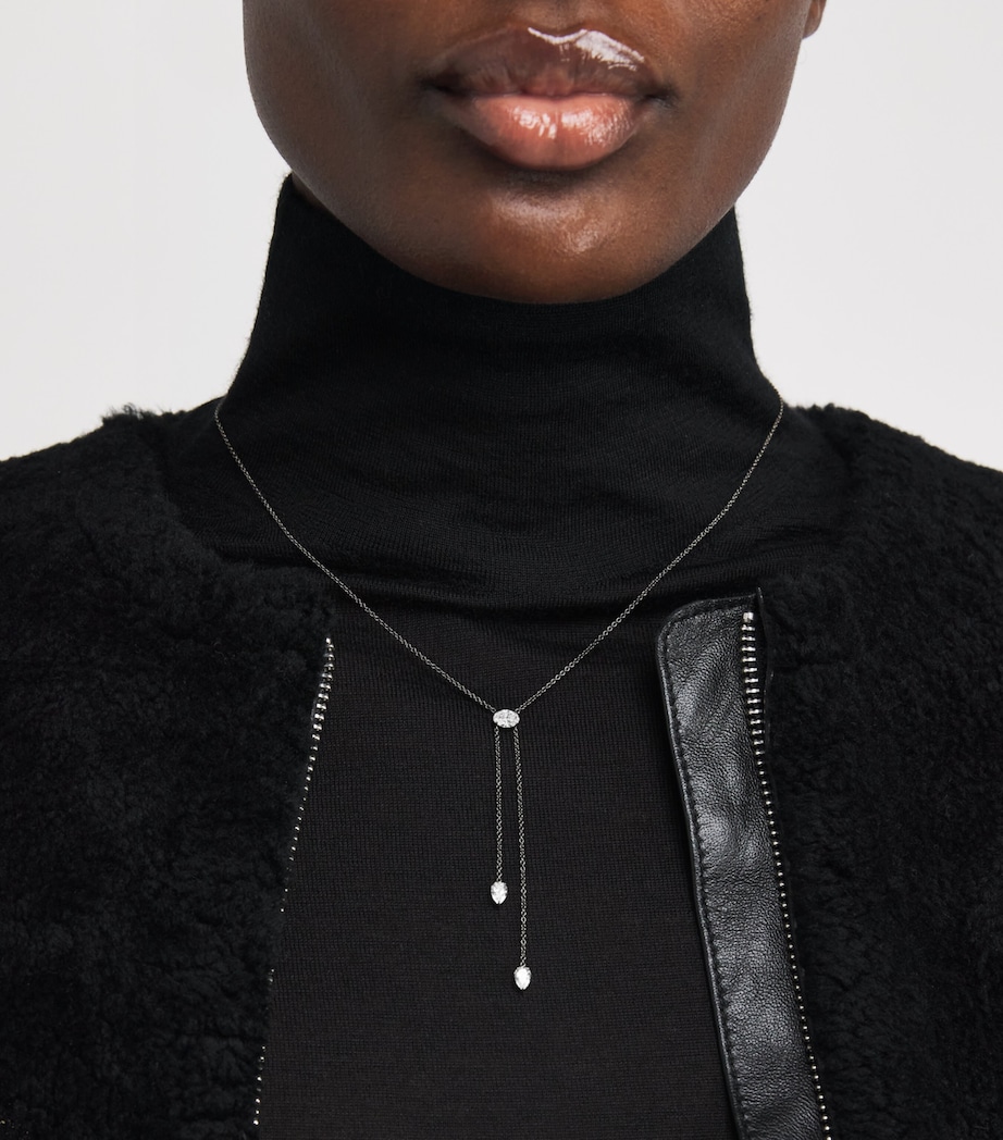 Eva Fehren Blackened White Gold and Diamond Boa Necklace Black Gold Image 2