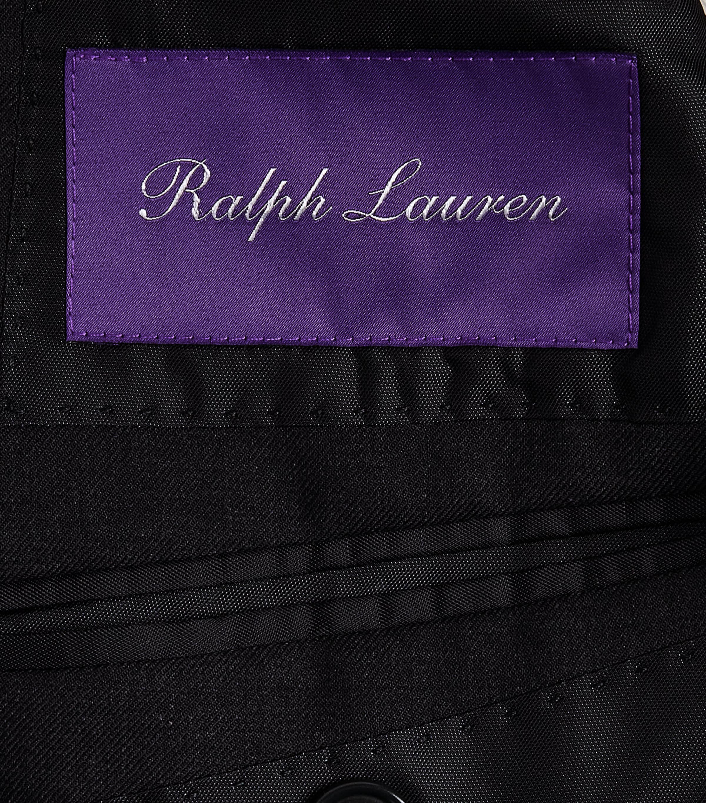 Ralph Lauren Purple Label Black Wool Serge Gregory 2-Piece Suit