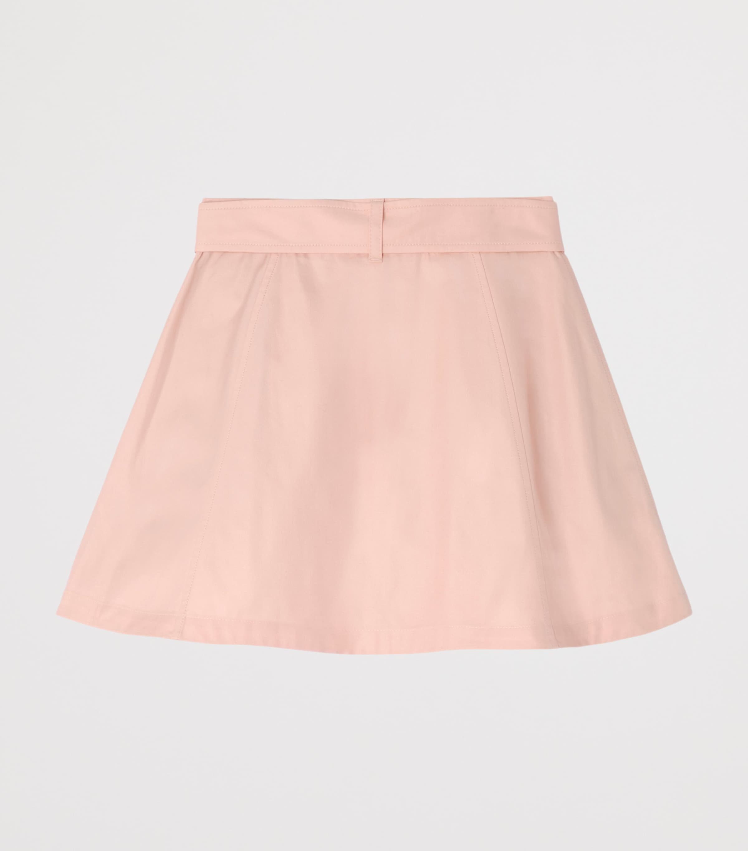 Burberry Kids Cotton Trench Skirt (14 Years) Archive Pink Image 2