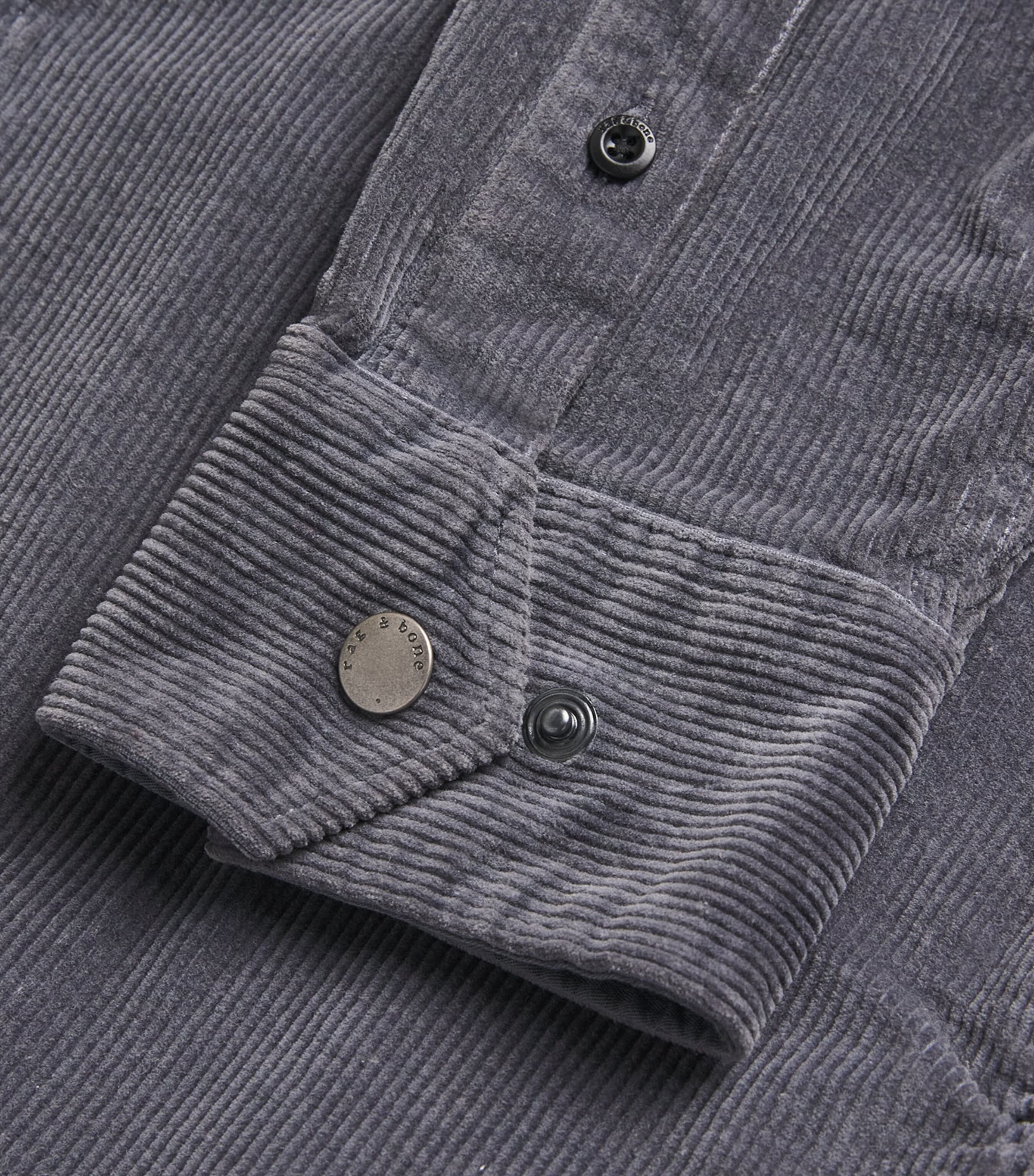 Stretch-Cotton Corduroy CPO Overshirt SLATE Image 5