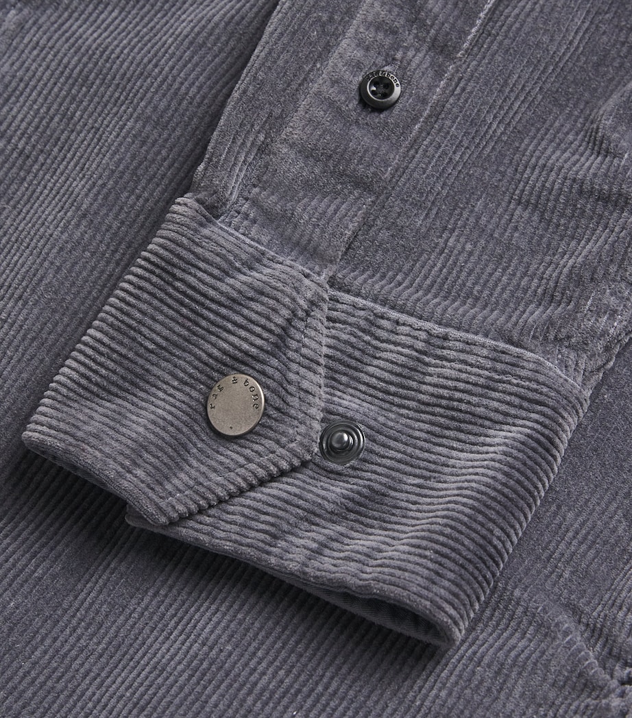 Stretch-Cotton Corduroy CPO Overshirt SLATE Image 2