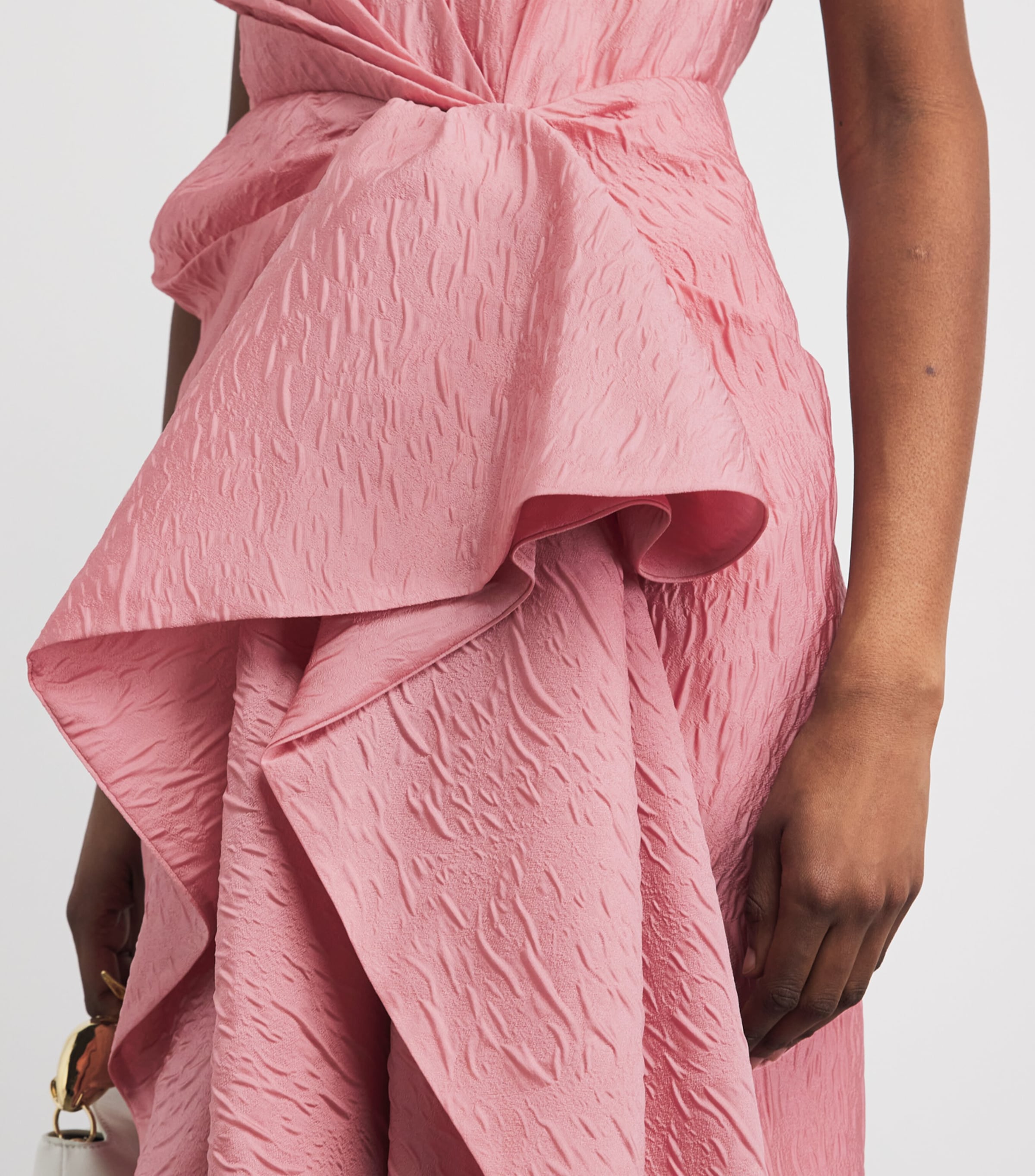 Roksanda Womens Cloqué Esra Midi Dress Rosado Image 3