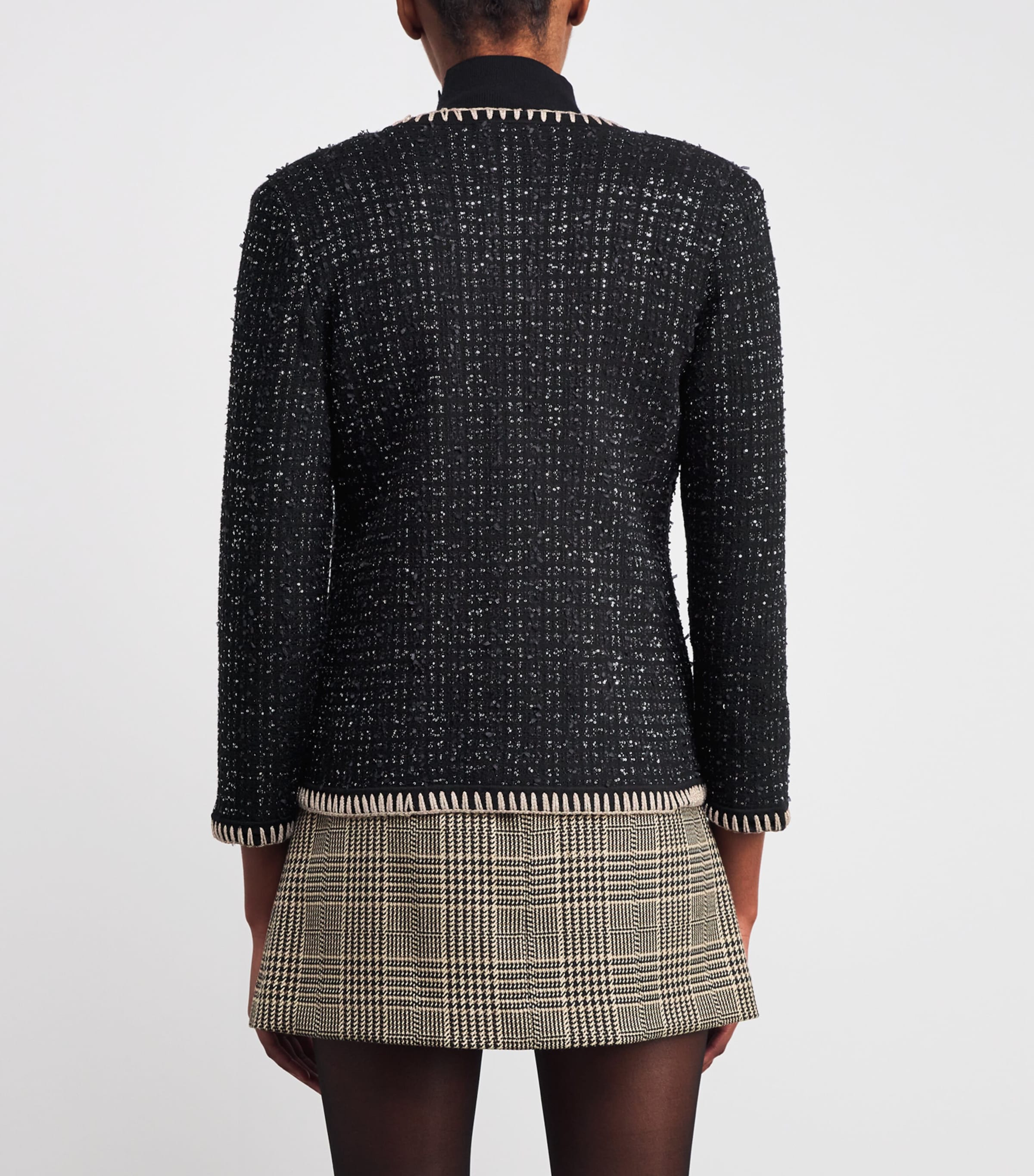 Tweed Ceriani Jacket B0002 BLACK Image 4
