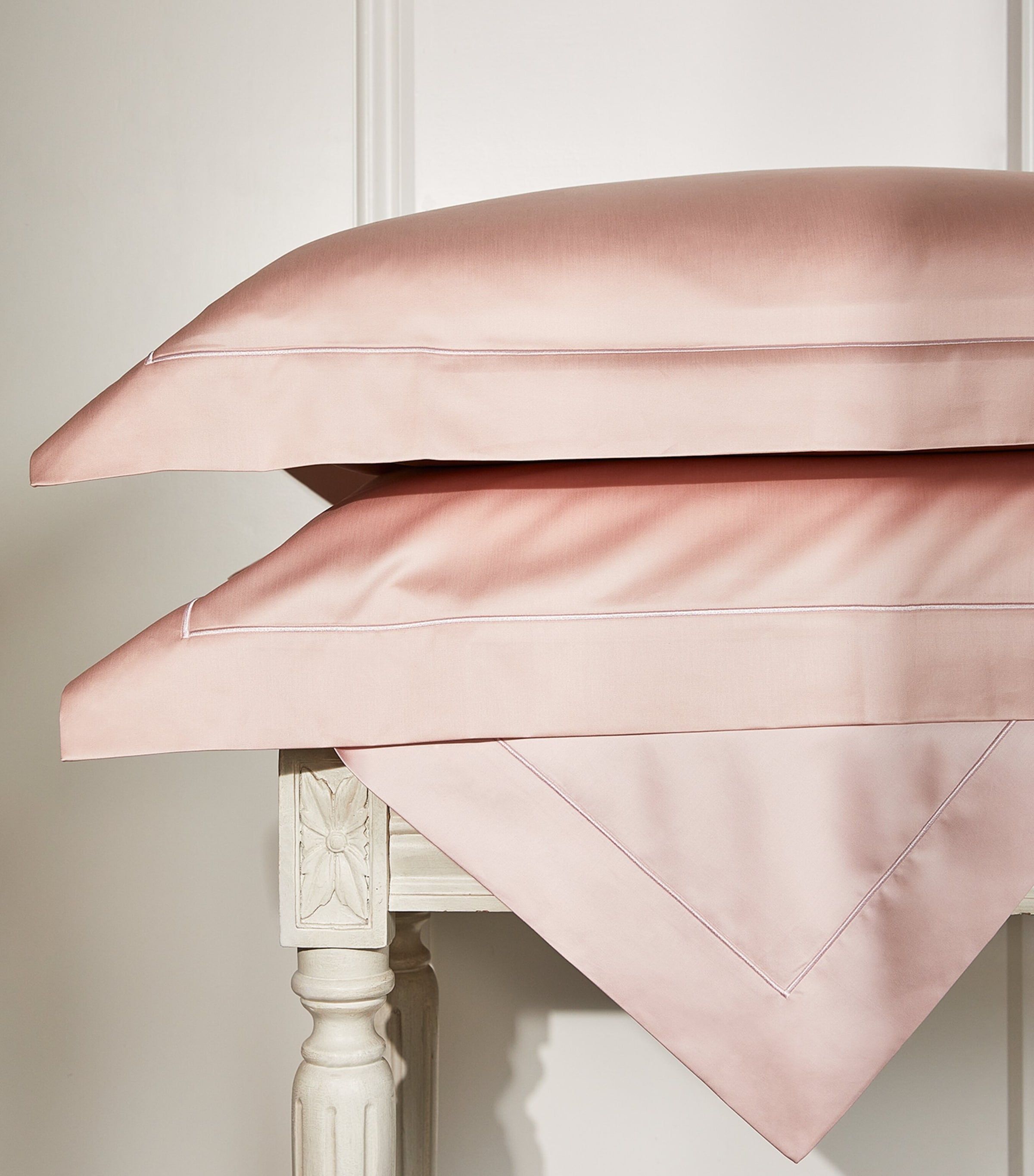 Bourdon Oxford Pillowcase (50cm x 75cm) NUAGE ROSE Image 4