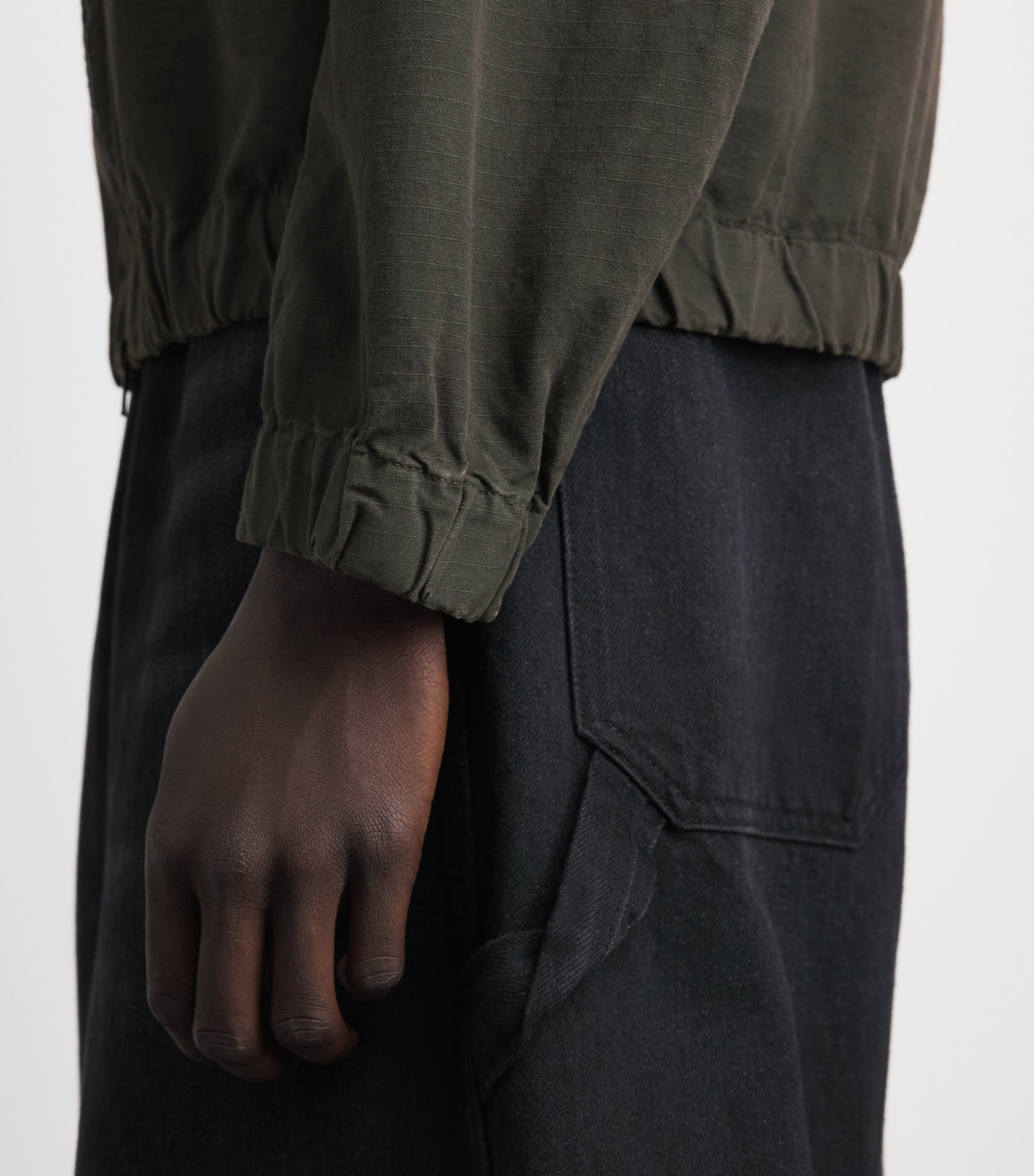 Stone Island Mens Organic Cotton Ripstop Hooded Overshirt Image 3
