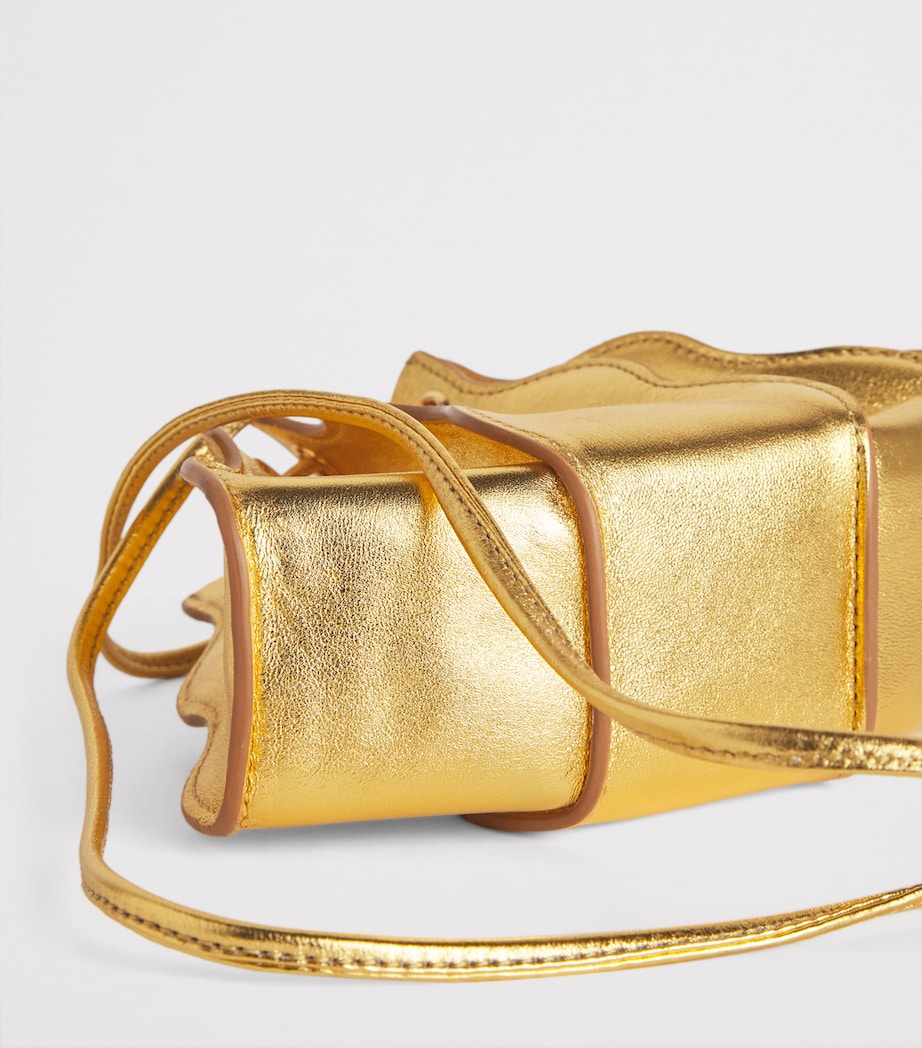 Ulla Johnson Small Leather Adria Cross-Body Bag Gold Image 6