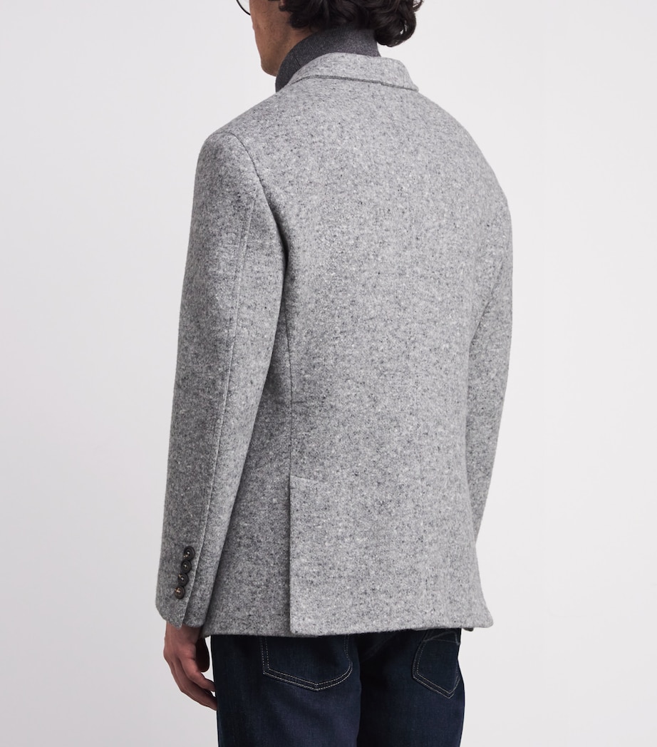 Wool-Cashmere Blazer GRIGIO CHIARO MELANG Image 4