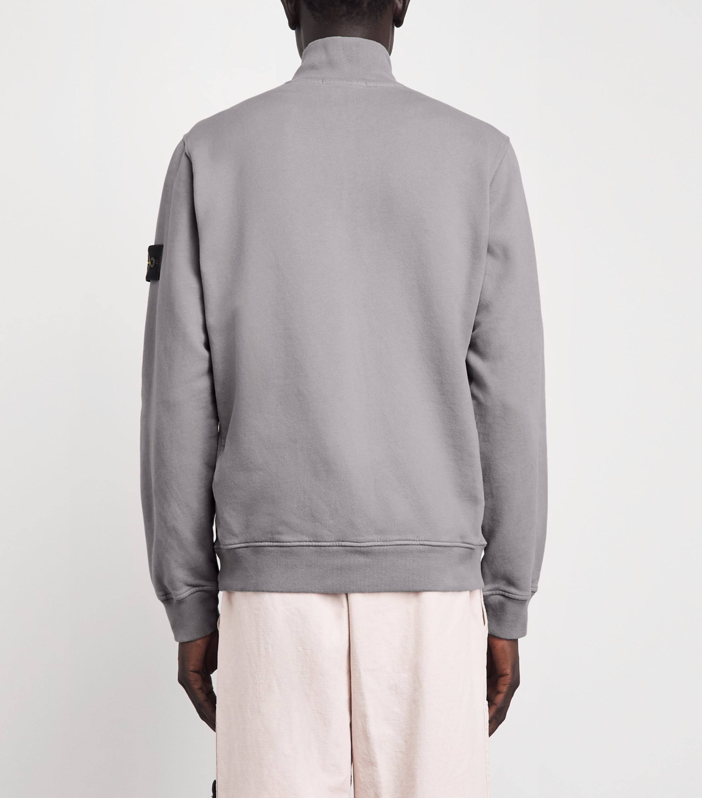 Stone Island Mens Organic Cotton Half-Zip Sweater Image 5