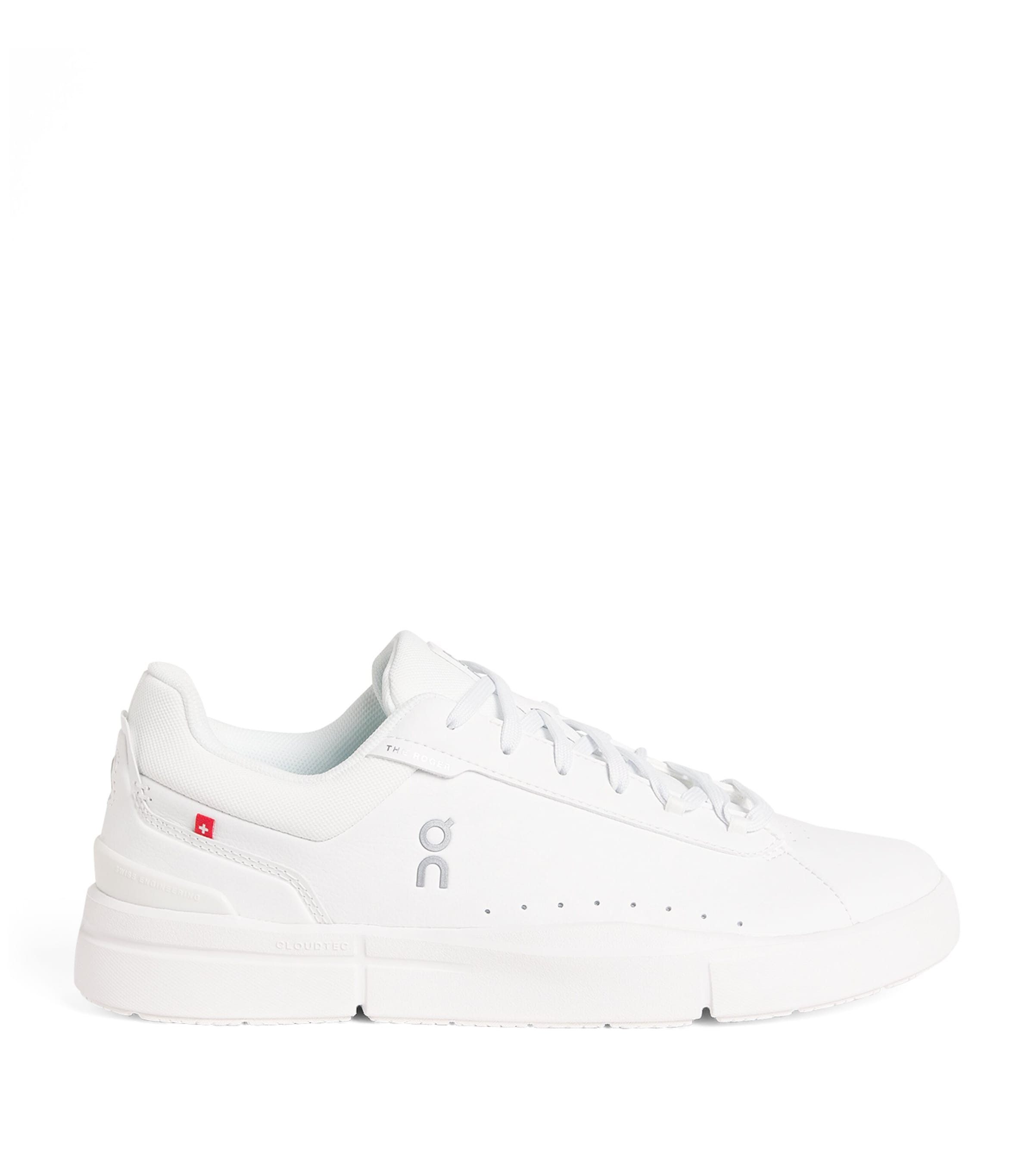 On Mens THE ROGER Advantage Sneakers White | White Image 1