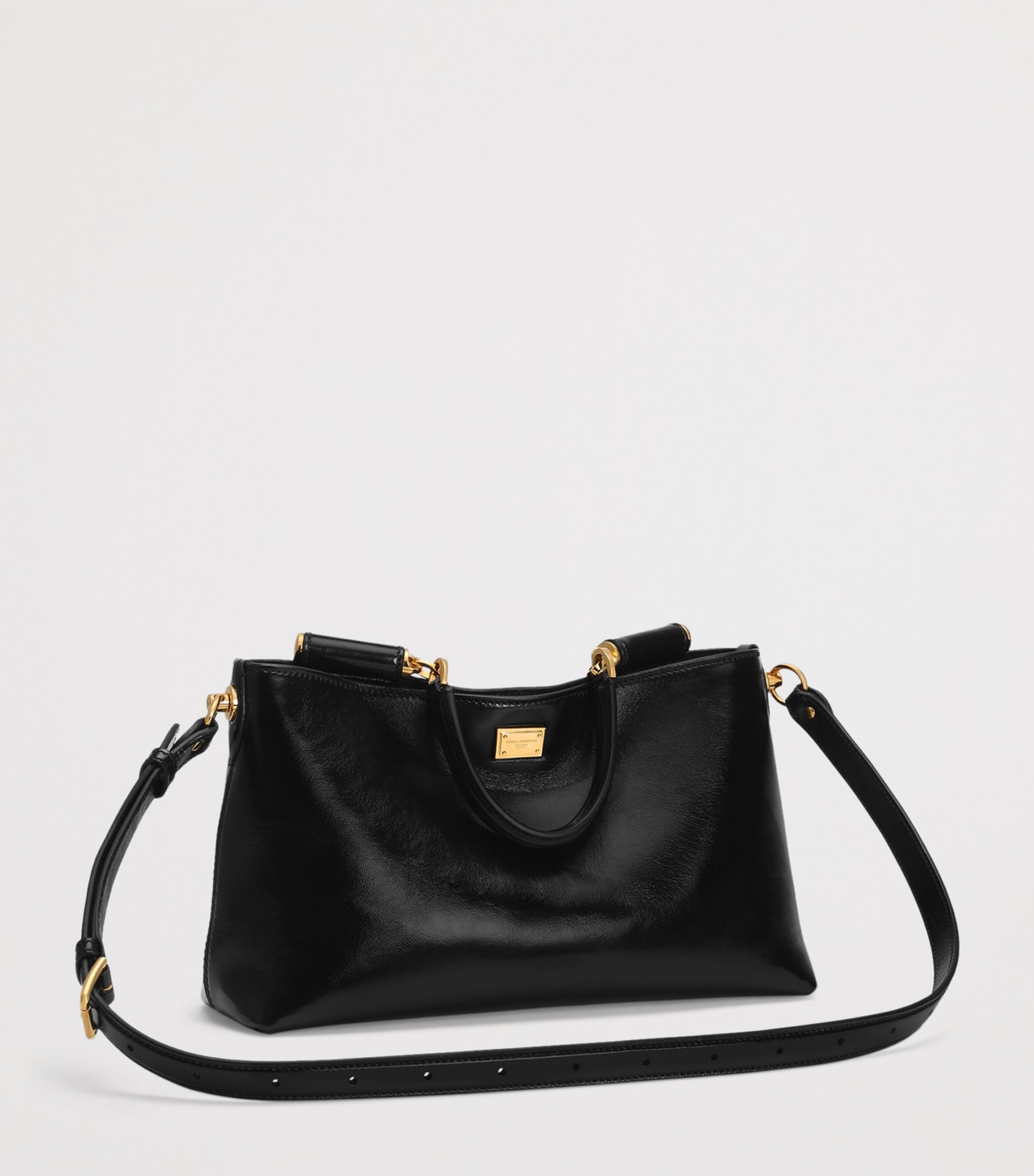 Calfskin Vittoria Shoulder Bag 80999-BLACK Image 5