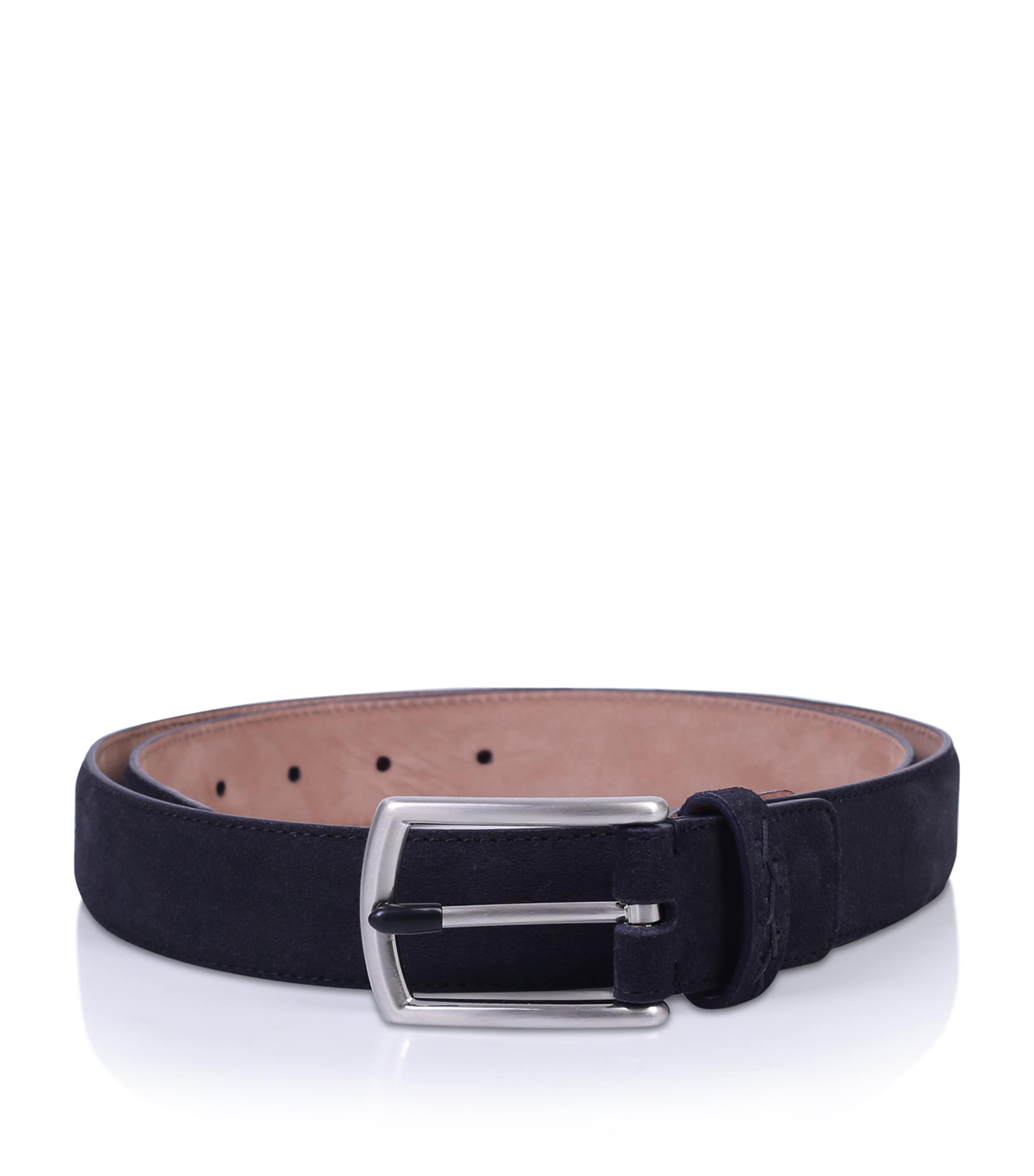 Zegna Suede Belt Blue/dark Image 1