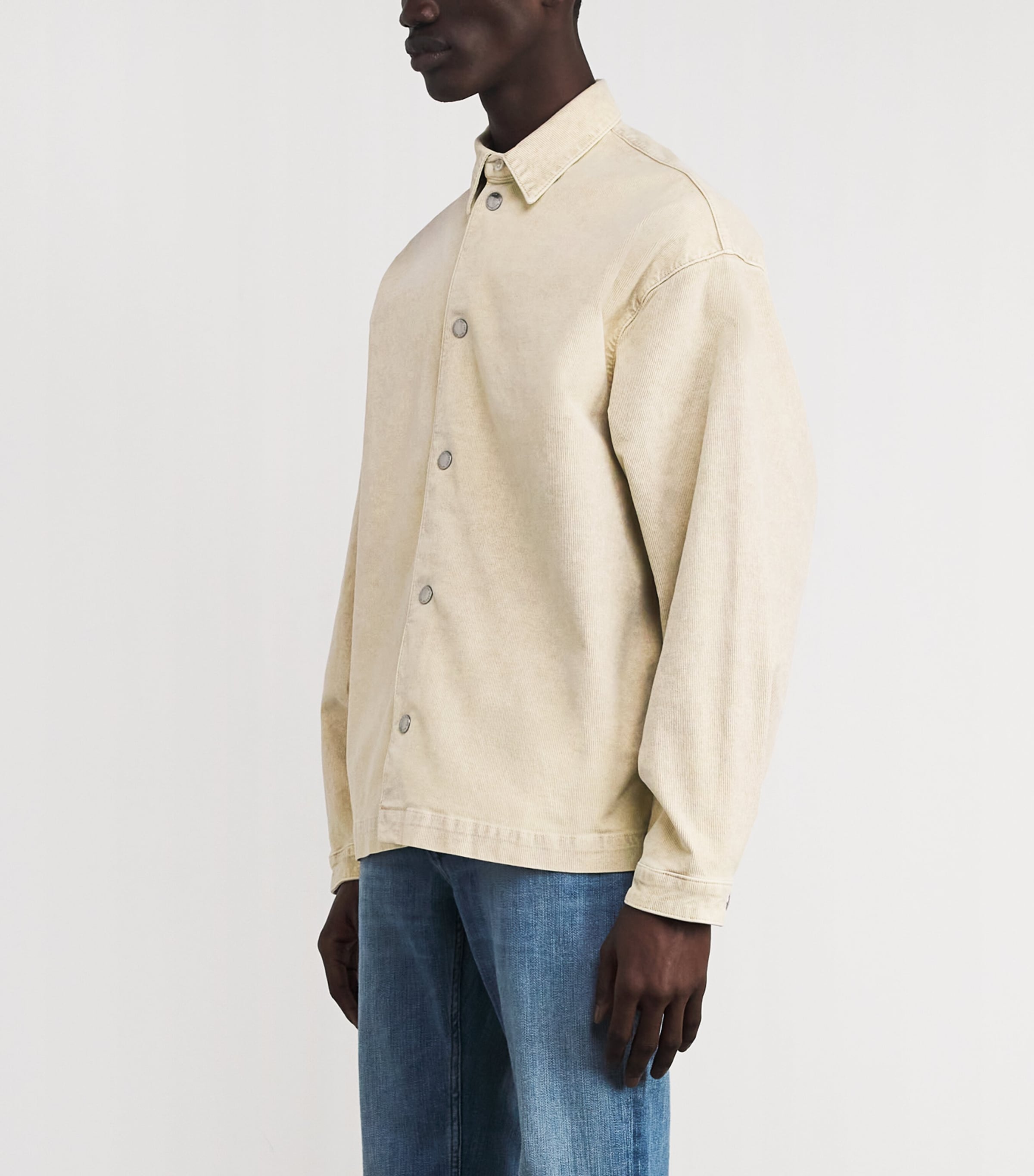 Cotton-Blend Corduroy Shirt CORDUROY WHEAT Image 3