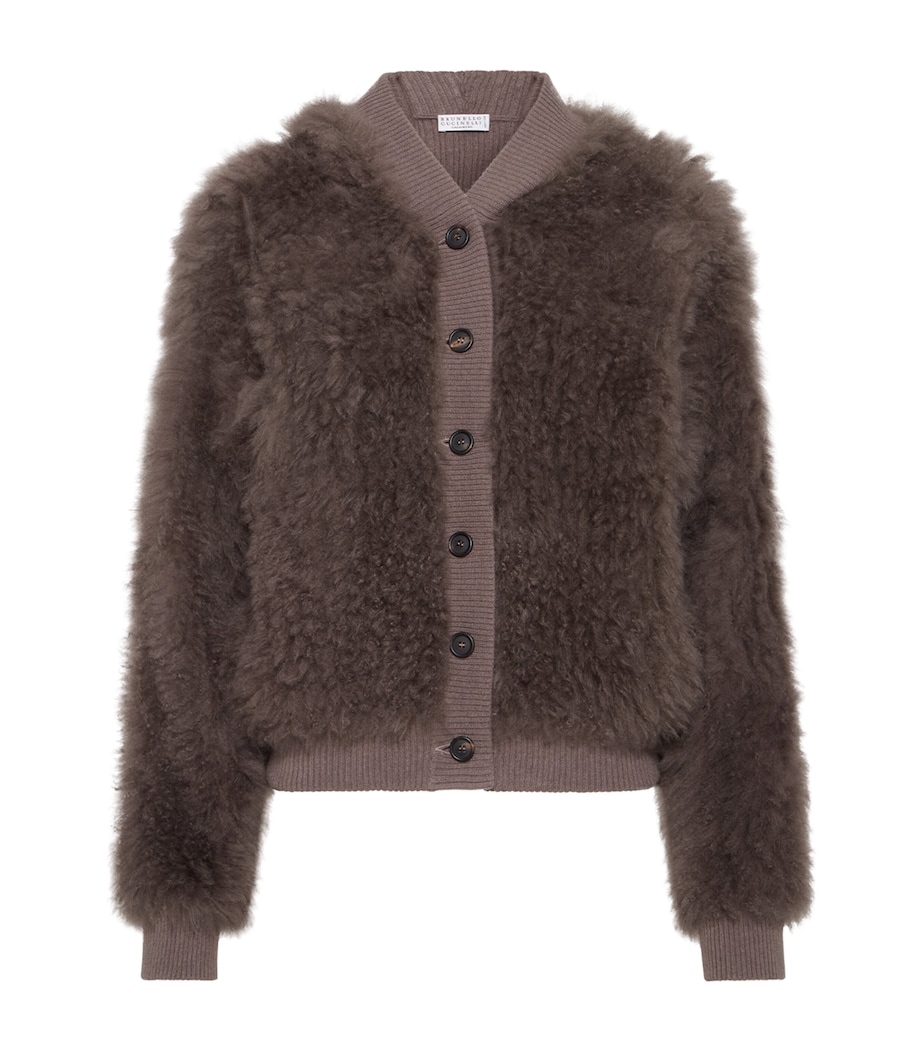 Cashmere-Shearling Cardigan CTU77 Image 1