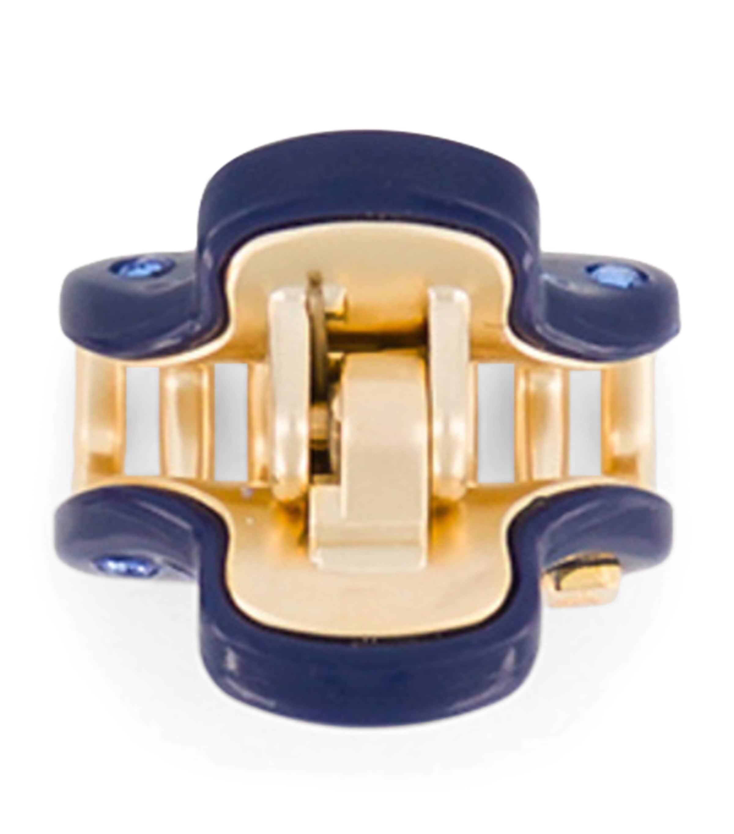 Gold-Plated Mini Claw Hair Clips (Set of 2) M5- MARINE/OR Image 3