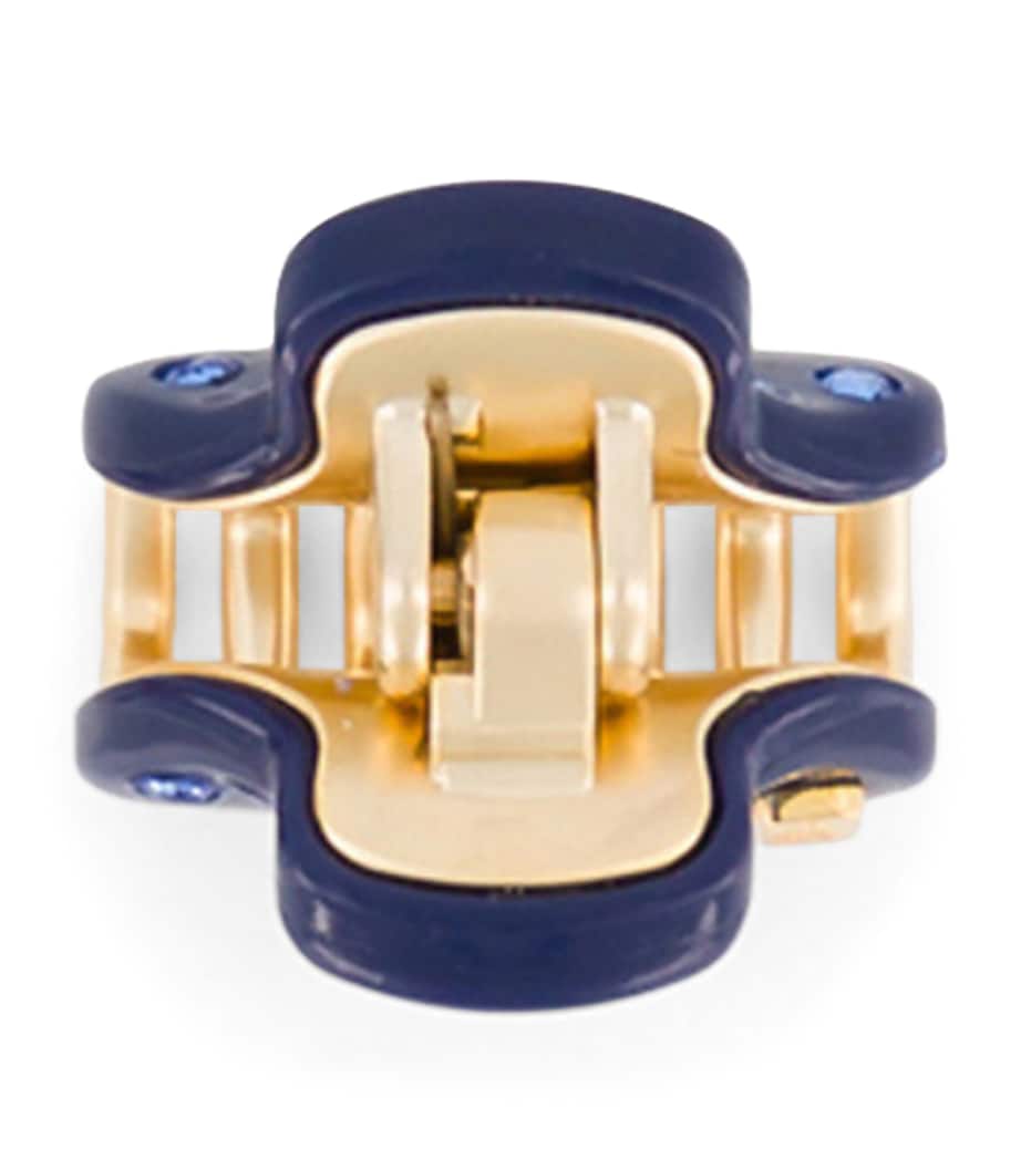 Gold-Plated Mini Claw Hair Clips (Set of 2) M5- MARINE/OR Image 3