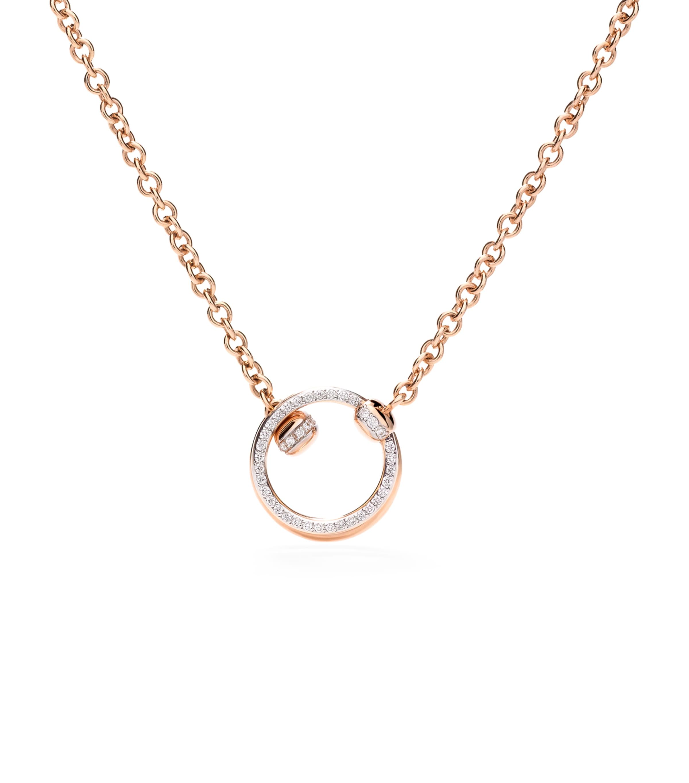 Pomellato Rose Gold And Diamond  Together Necklace