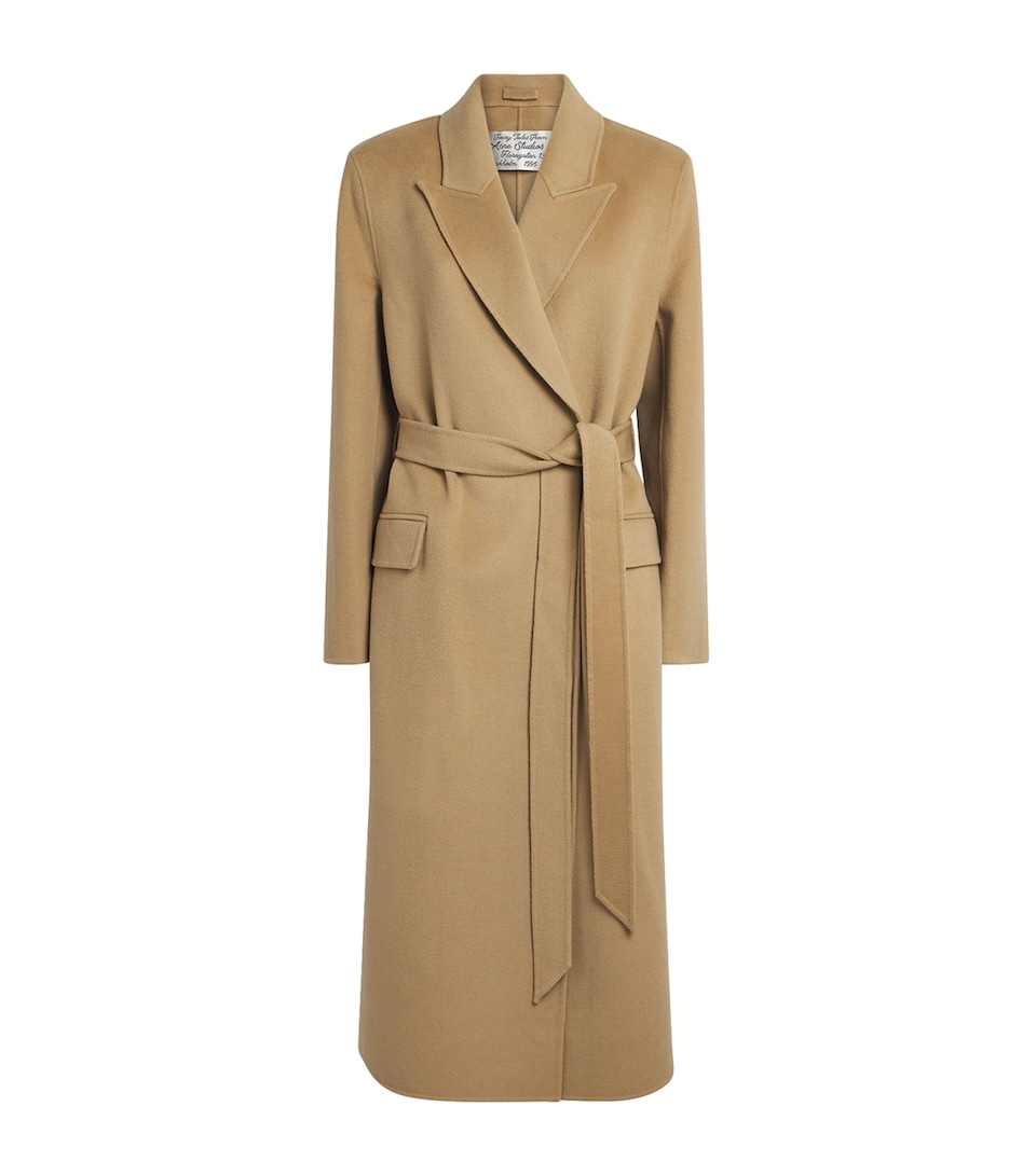 Wool-Cashmere Belted Coat