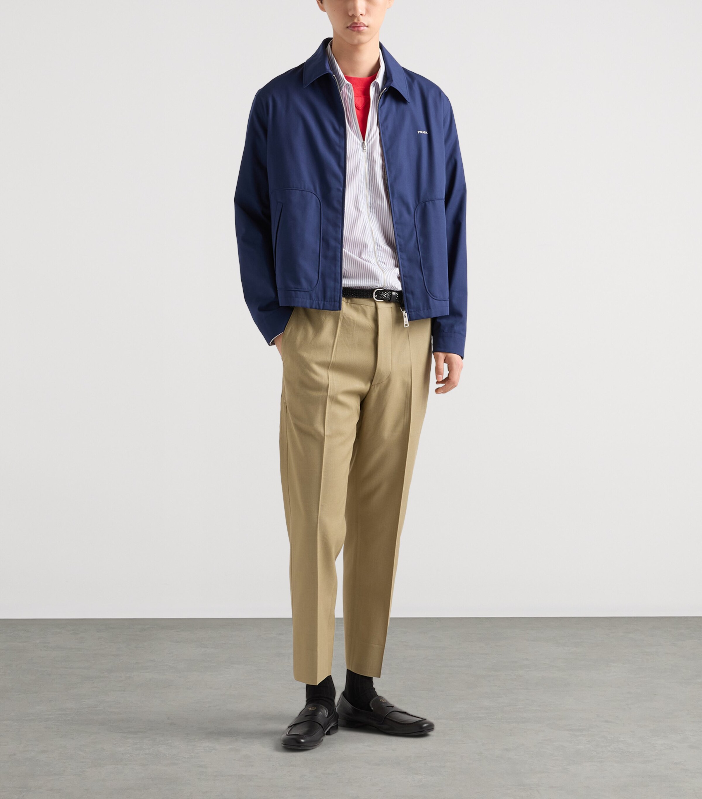 Prada Mens Technical Boxy Zip-Up Jacket Image 2