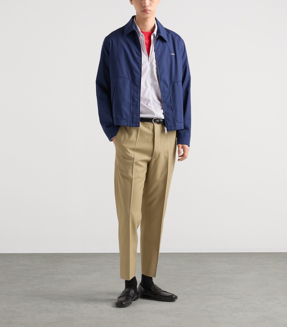 Prada Mens Technical Boxy Zip-Up Jacket Image 2