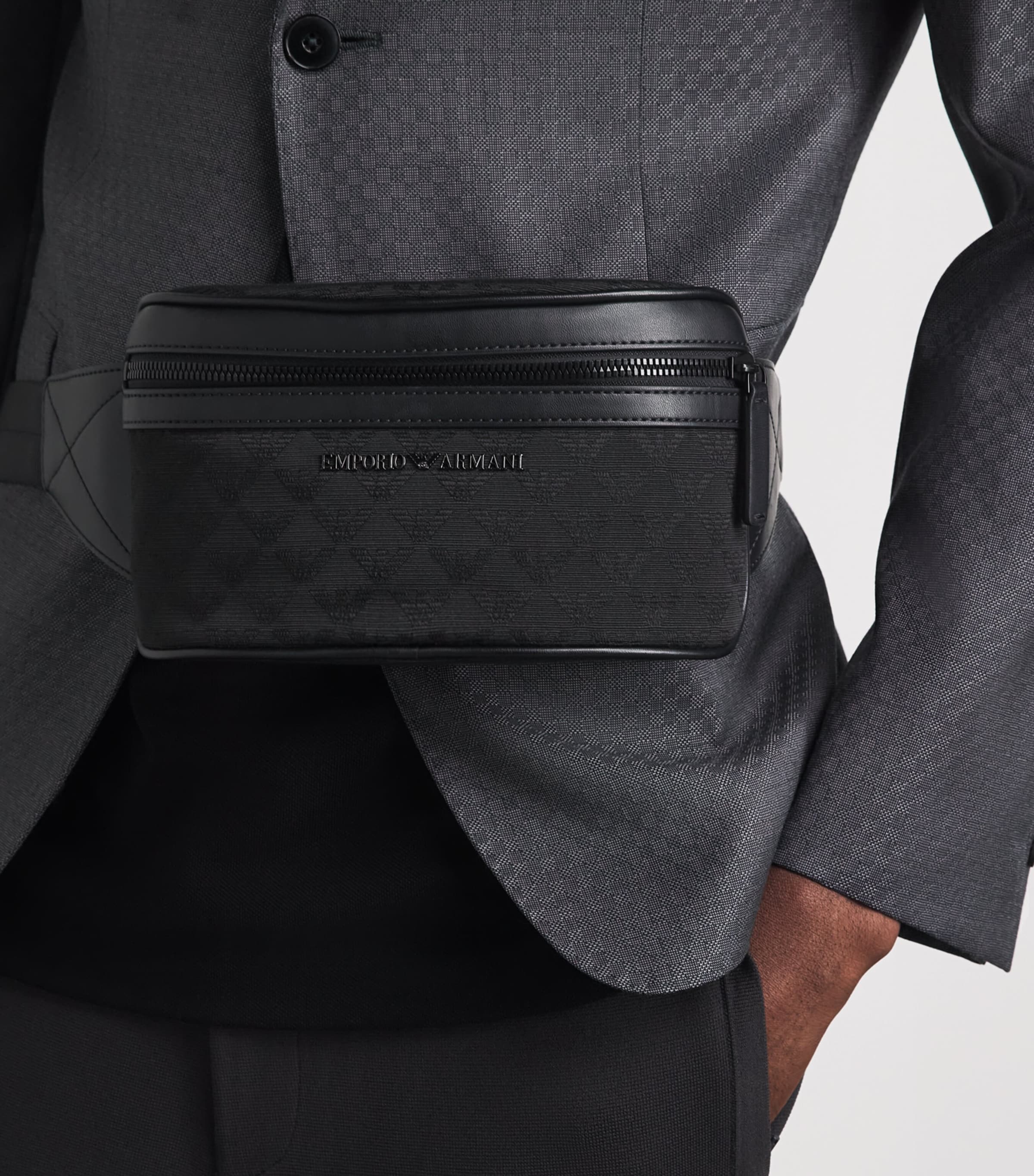 Emporio Armani Jacquard Logo Belt Bag Image 4