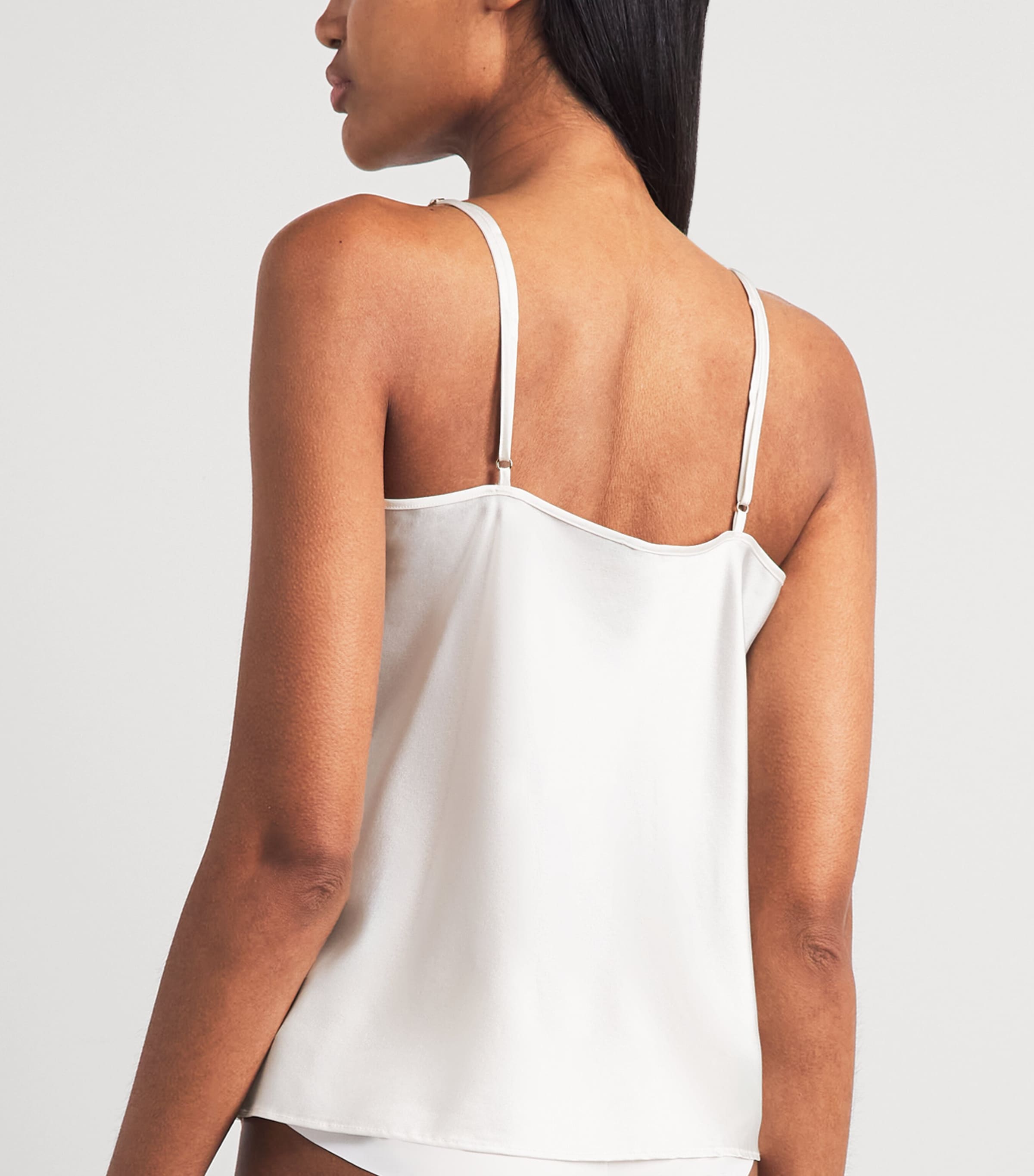 Aubade Womens Silk-Blend Midnight Whisper Camisole Opale Image 4