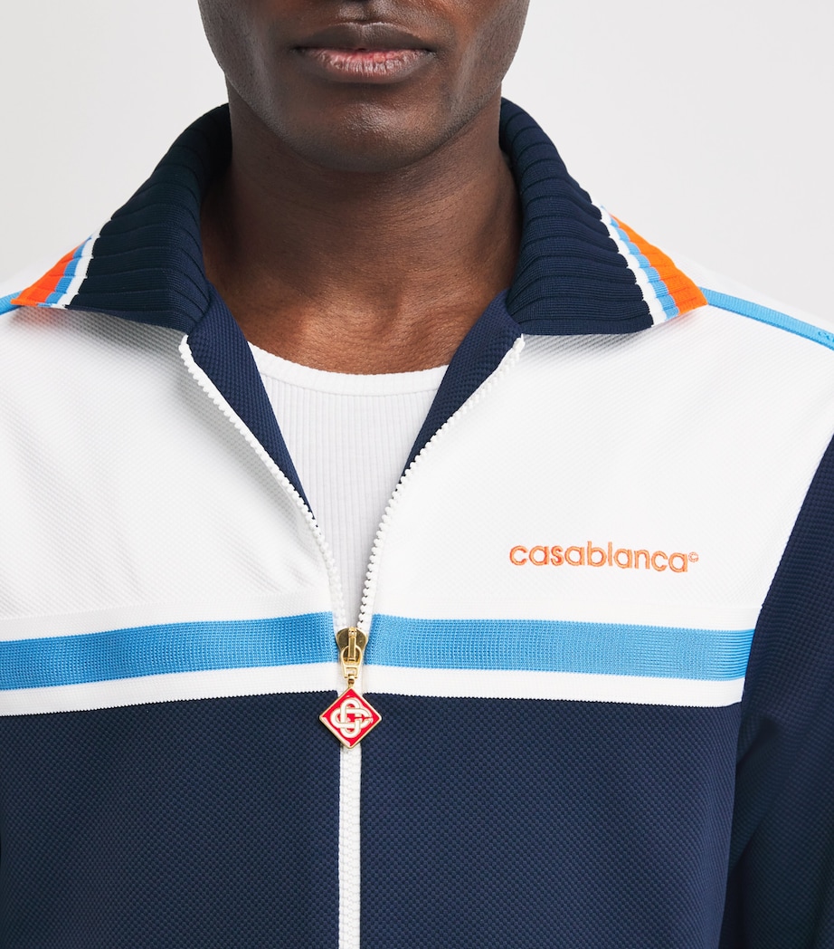 Piqué Track Jacket NAVY / WHITE Image 6