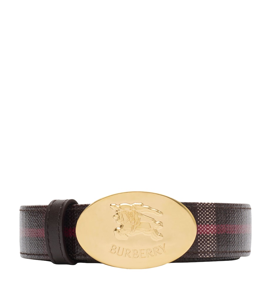 Leather EKD Stamp Reversible Belt MAHOGANY/GOLD Image 1
