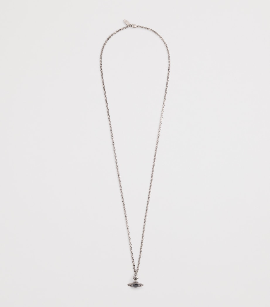 Vivienne Westwood Tiny Orb Pendant Necklace Oxi Silver Image 3