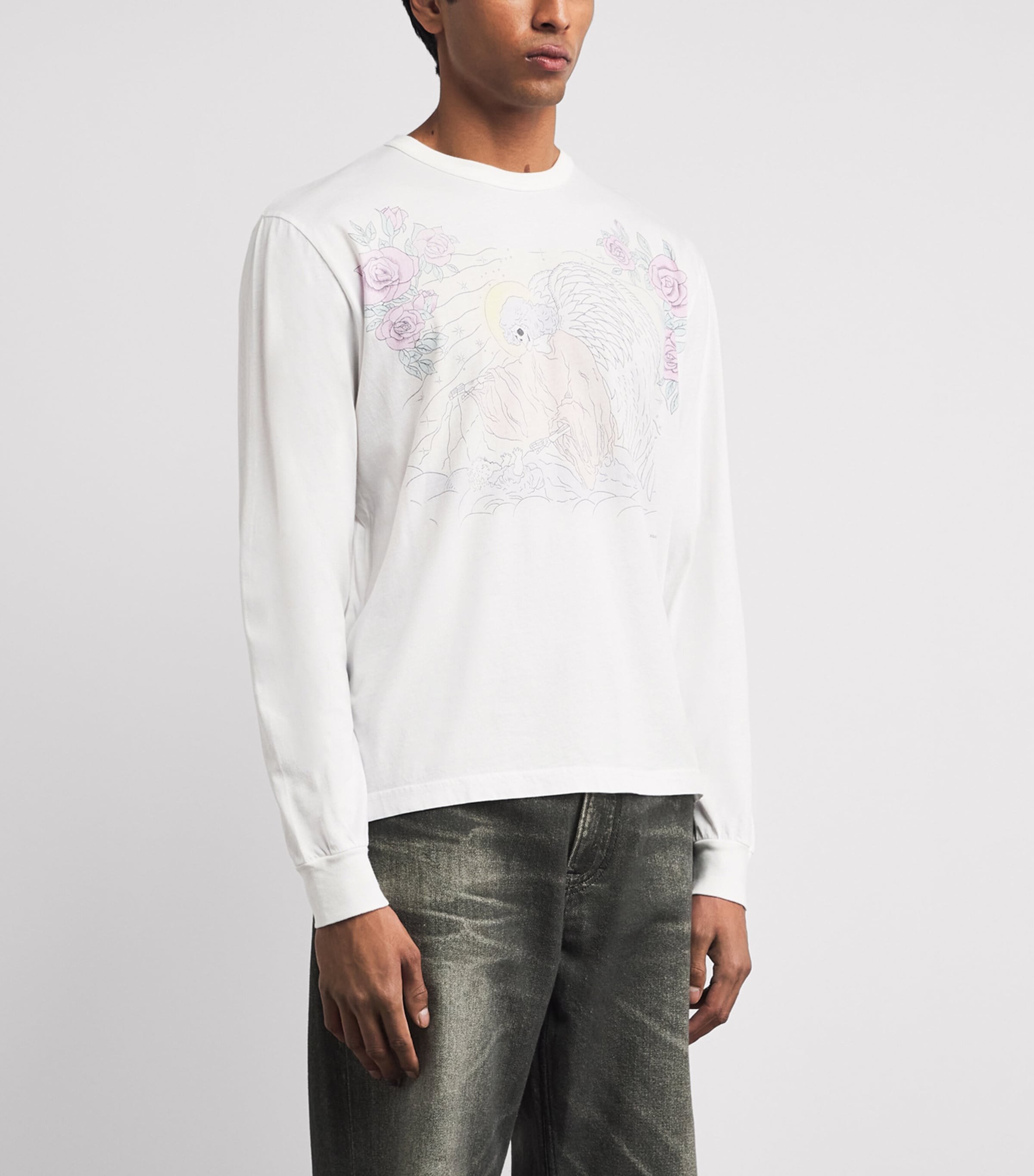 Our Legacy Mens Cotton Printed Cruise T-Shirt Farewell Print Image 4