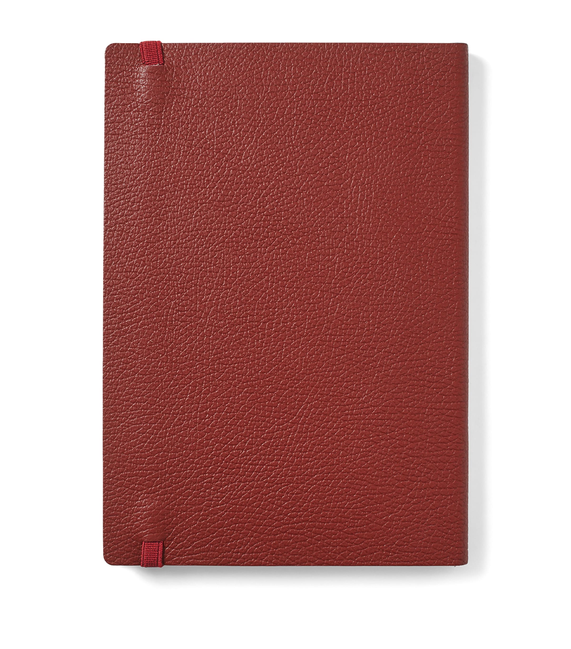 Grained Leather Bound A5 Notebook MERLOT Image 3