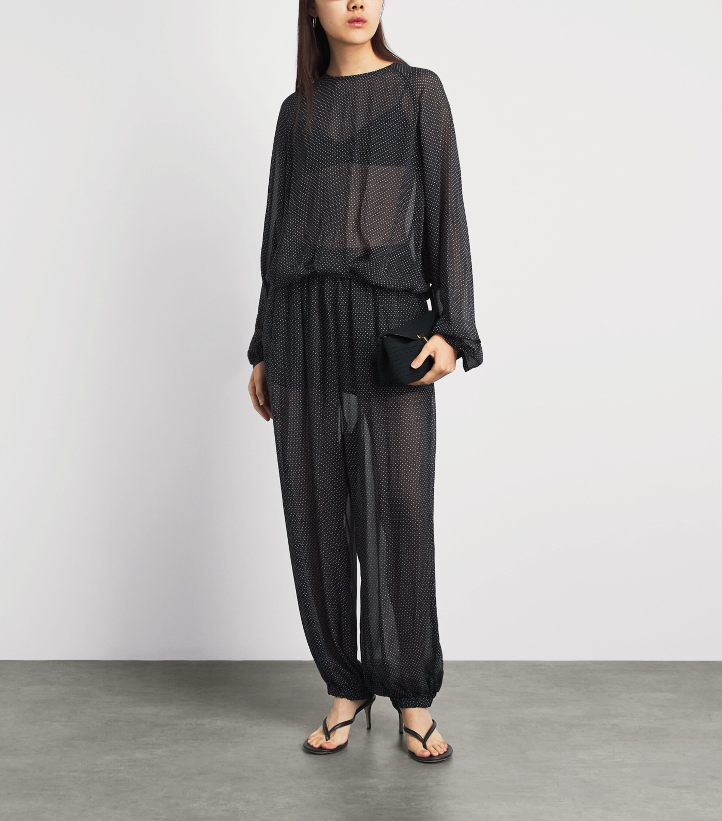 Herskind Womens Sheer Polka Dot Caterina Blouse Polka Image 2