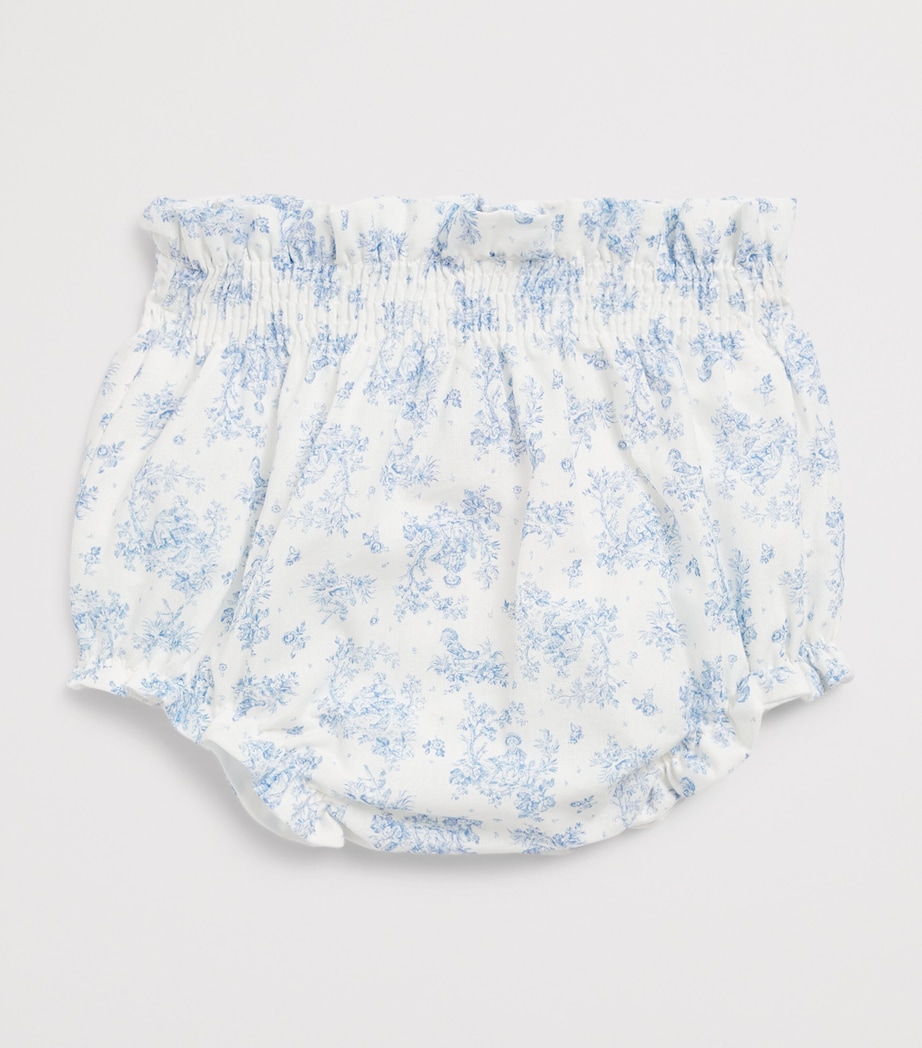 PEPA LONDON Toile Audrey Bloomers (1-24 Months) Blue Image 2