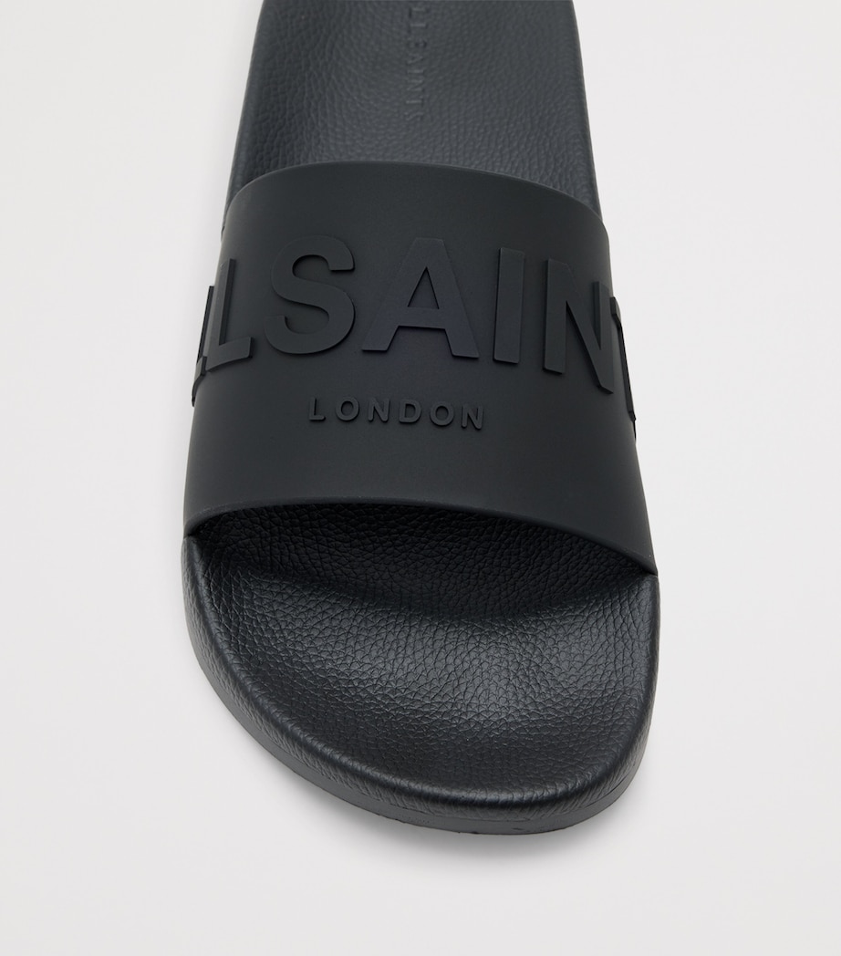 AllSaints Rubber Biggy Slides Black Image 3