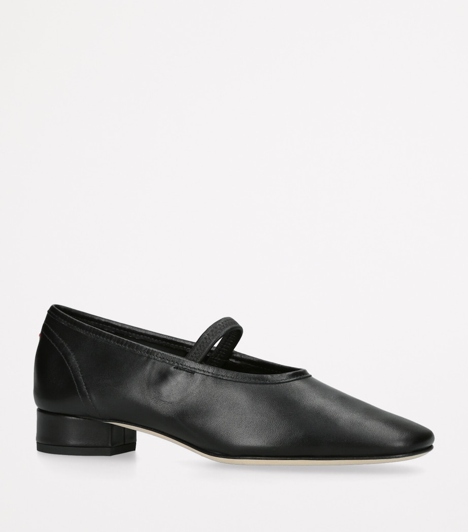 aeyde Leather Pippa Ballet Flats 25 Black Image 3