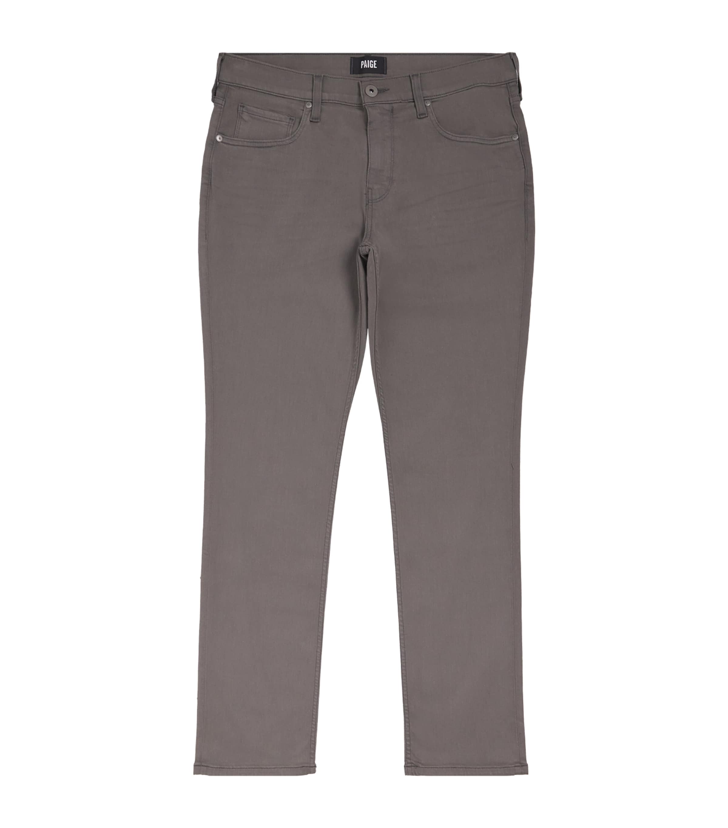 PAIGE Mens Federal Slim Straight Jeans Natural Stone Image 1
