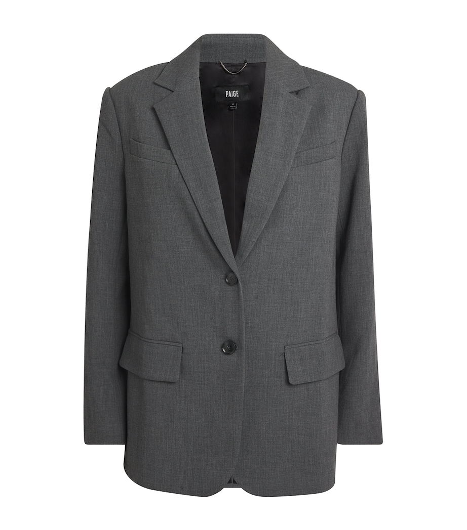 PAIGE Womens Sarto Blazer Charcoal Image 1