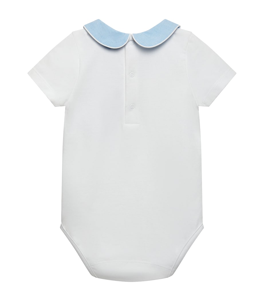 Stretch-Cotton Milo Bodysuit (3-24 Months) WHITE Image 2