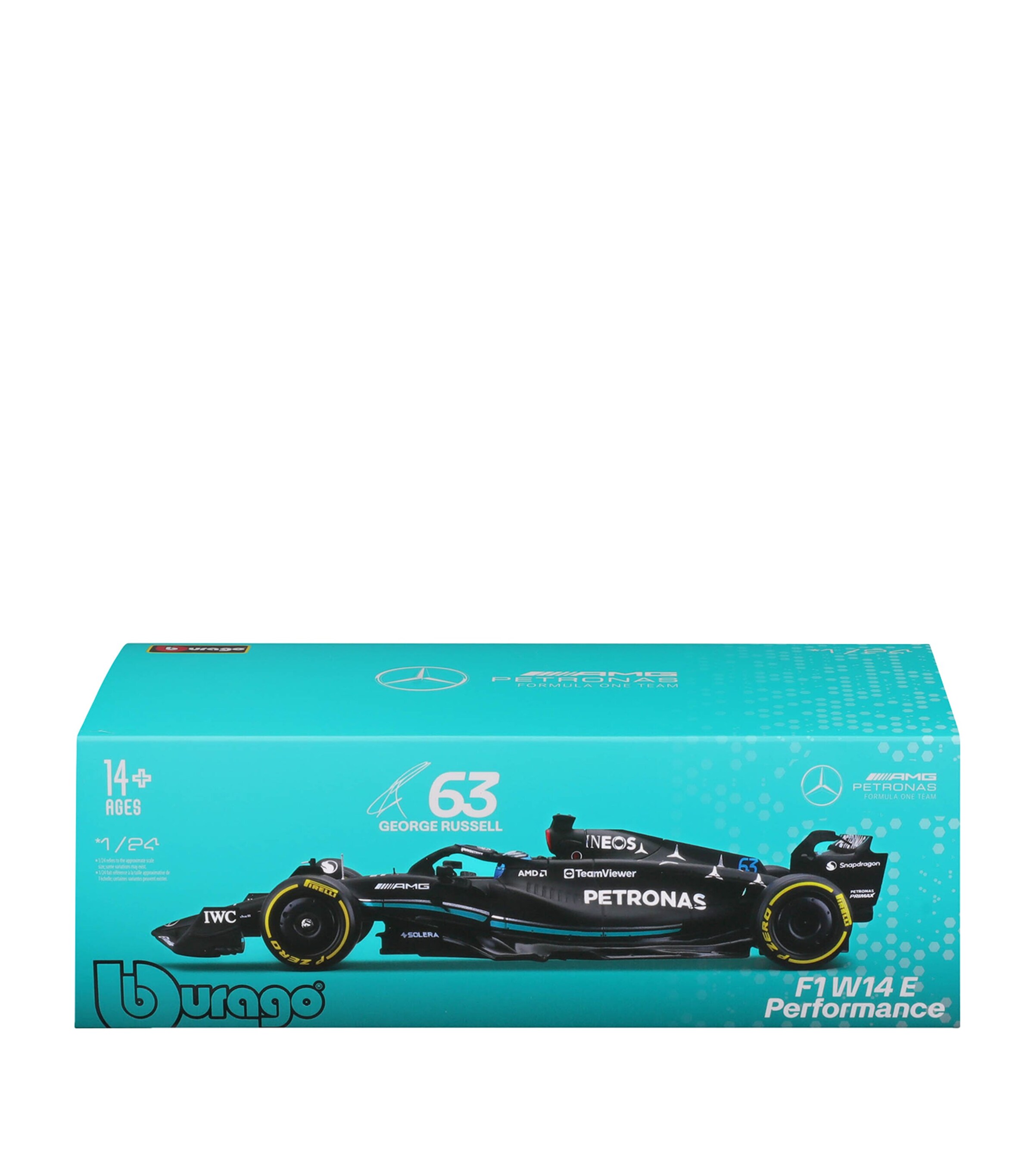 Bburago Mercedes MB W14 George Russell 2023 1:24 Model Image 8
