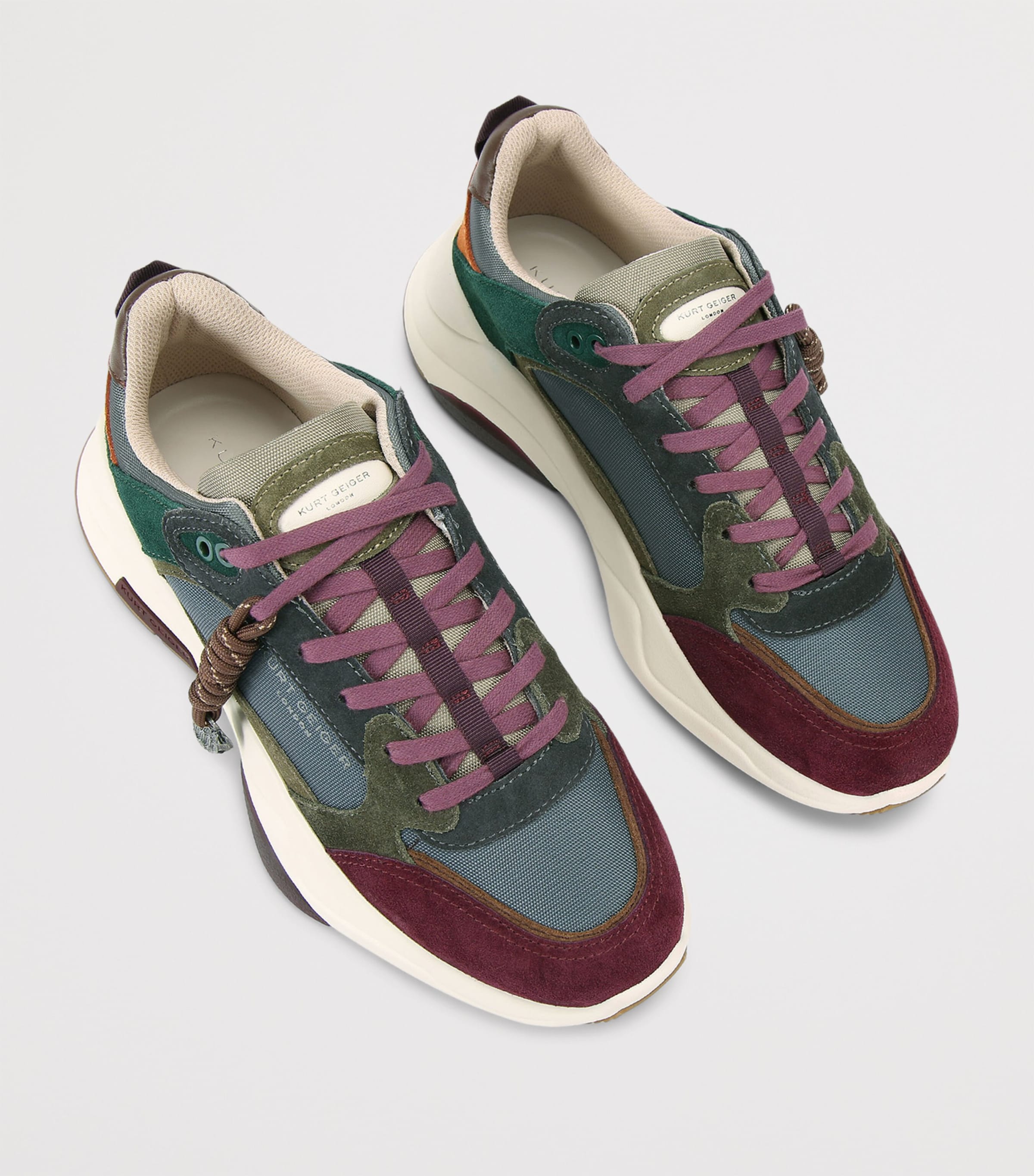 Leather Royston Sneakers WINE COMB Image 4