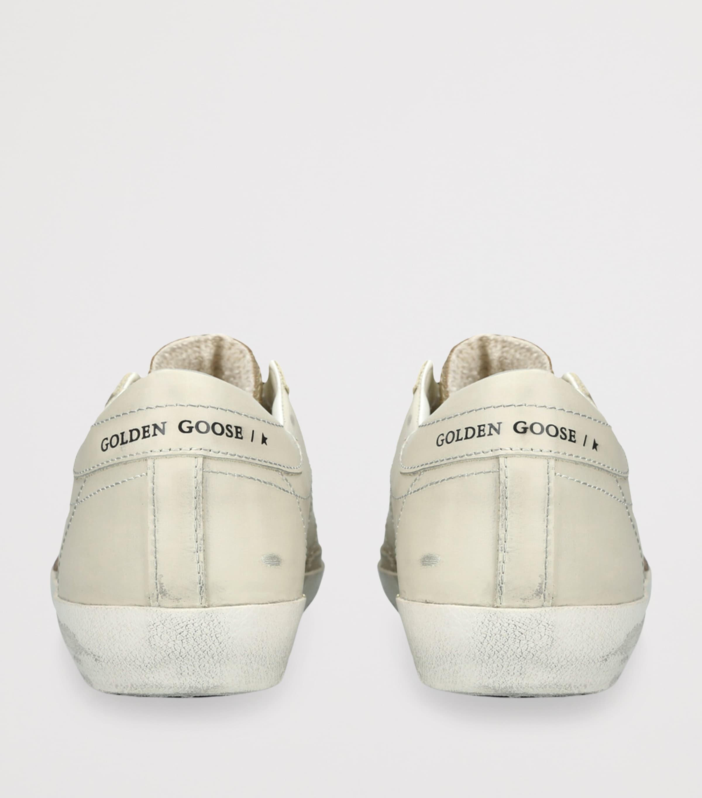Golden Goose Beige Leather Super-Star Sneakers Harrods SA
