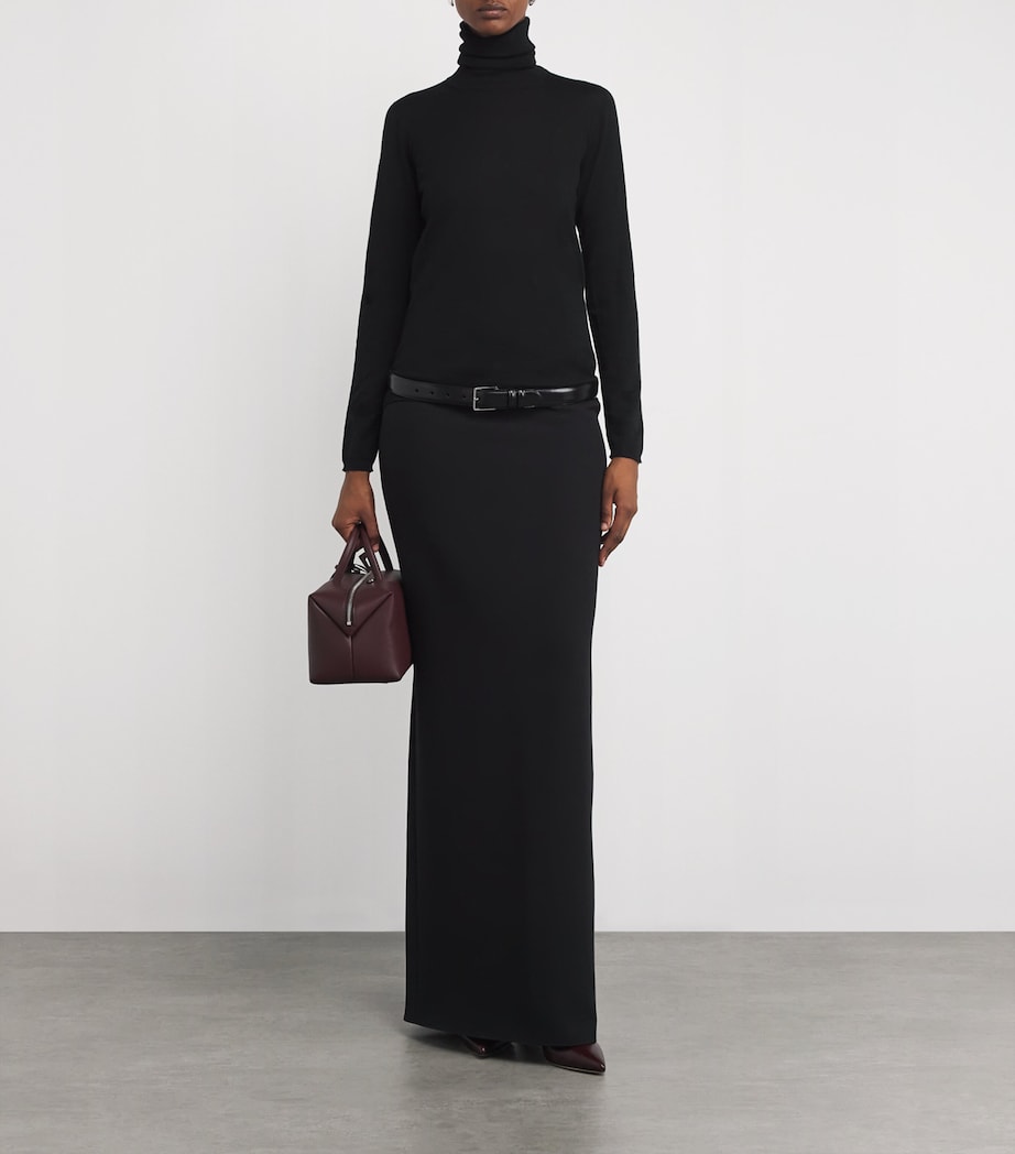 Virgin Wool Turtleneck Sweater BLACK Image 2