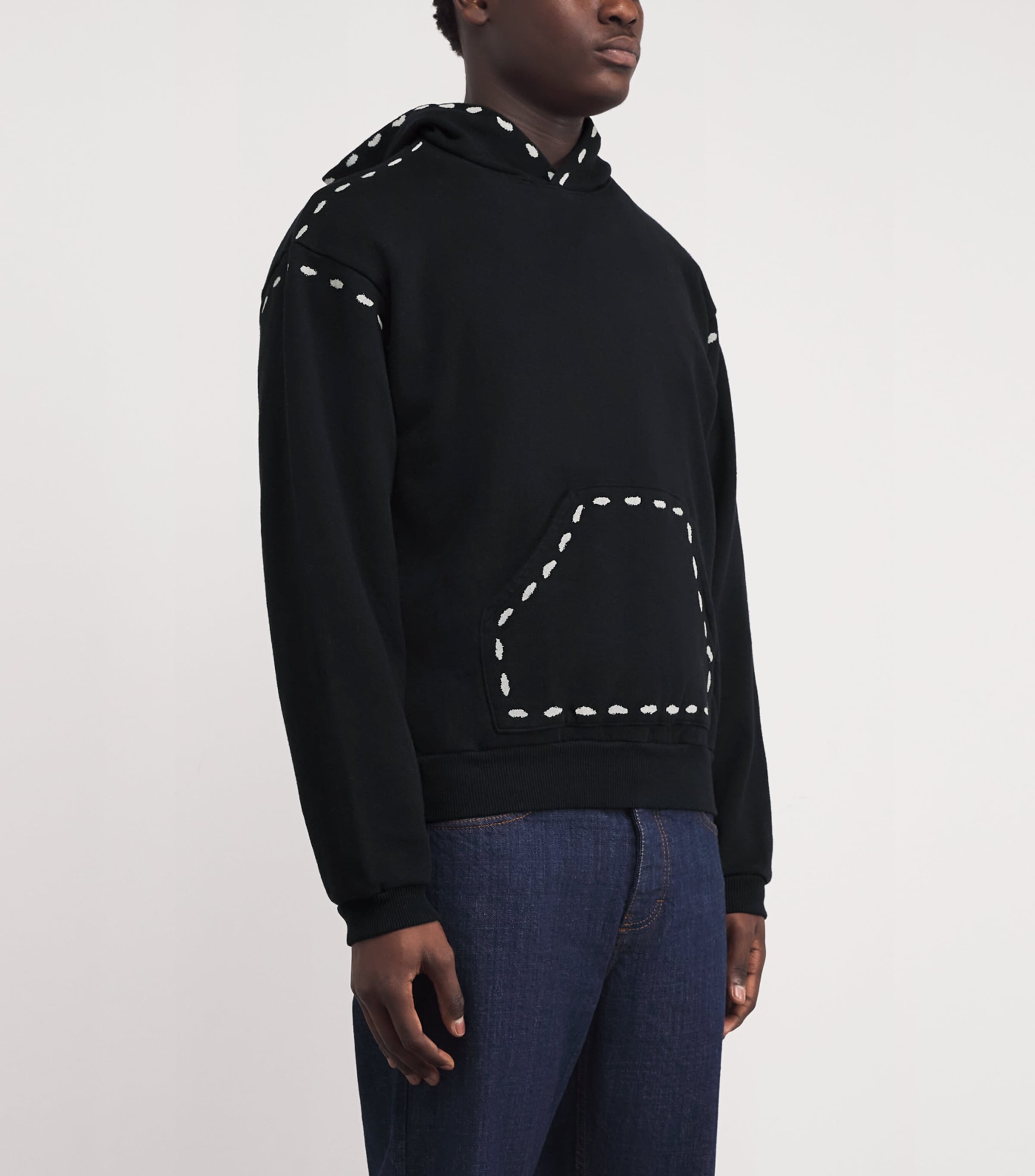 Oversized Marionette Hoodie BLACK Image 3