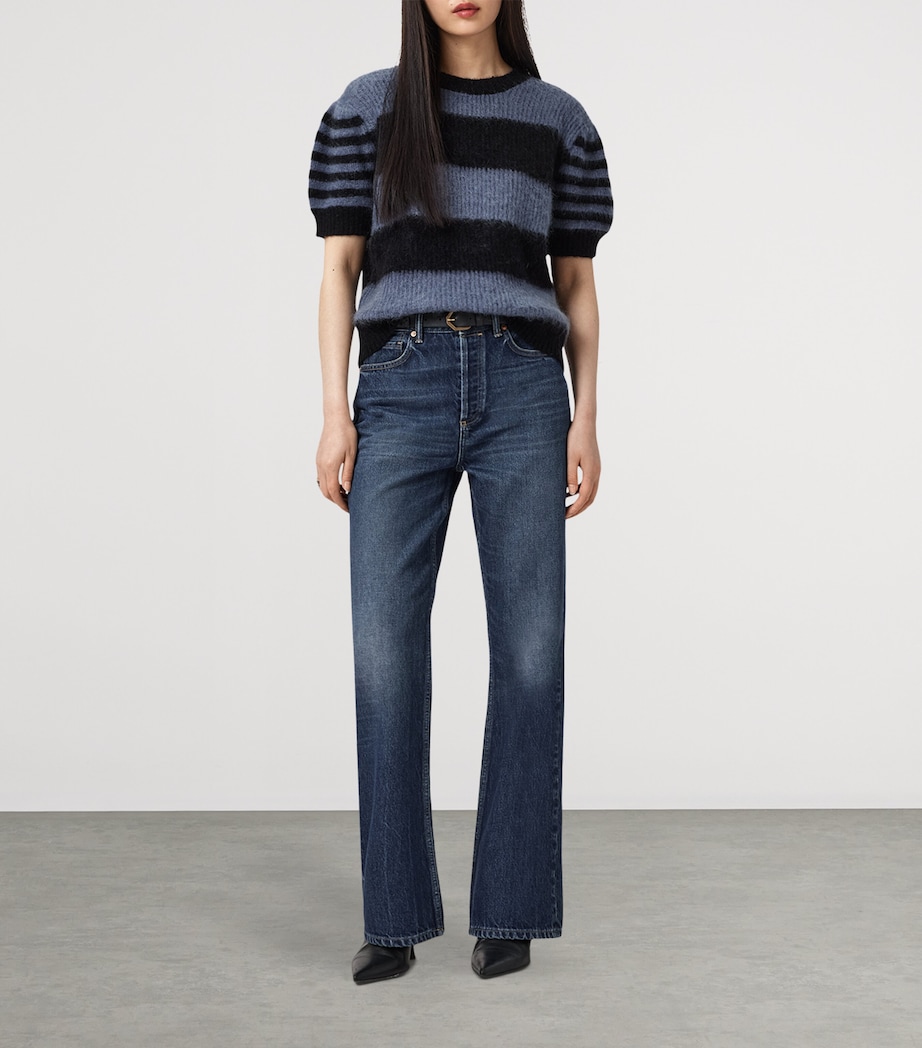 Stripe Clem Sweater BLACK/BLUE Image 2